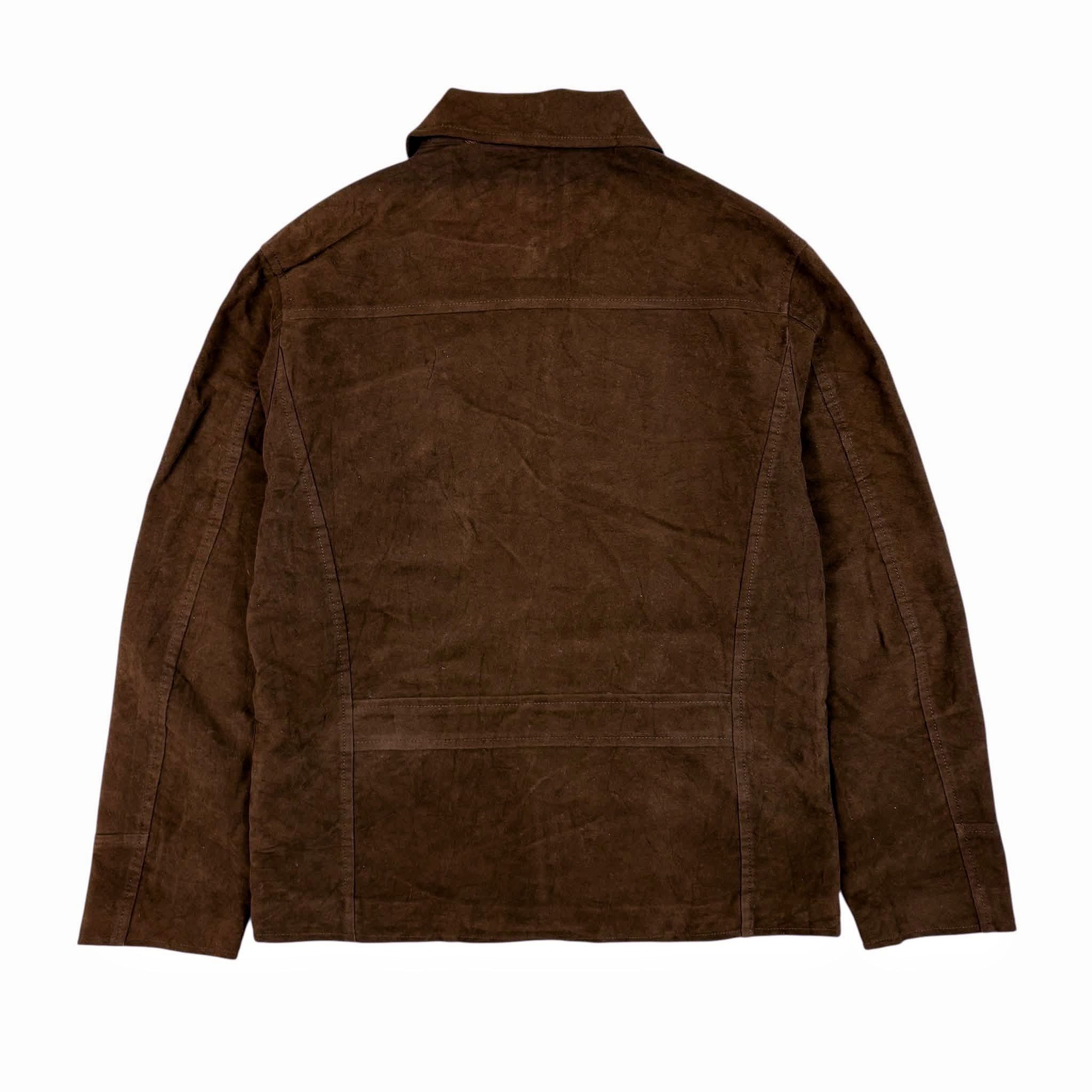 J.Crew J.CREW Men Brown Suede Zip-Up Jacket Size US S / EU 44-46 / 1 - 2 Thumbnail