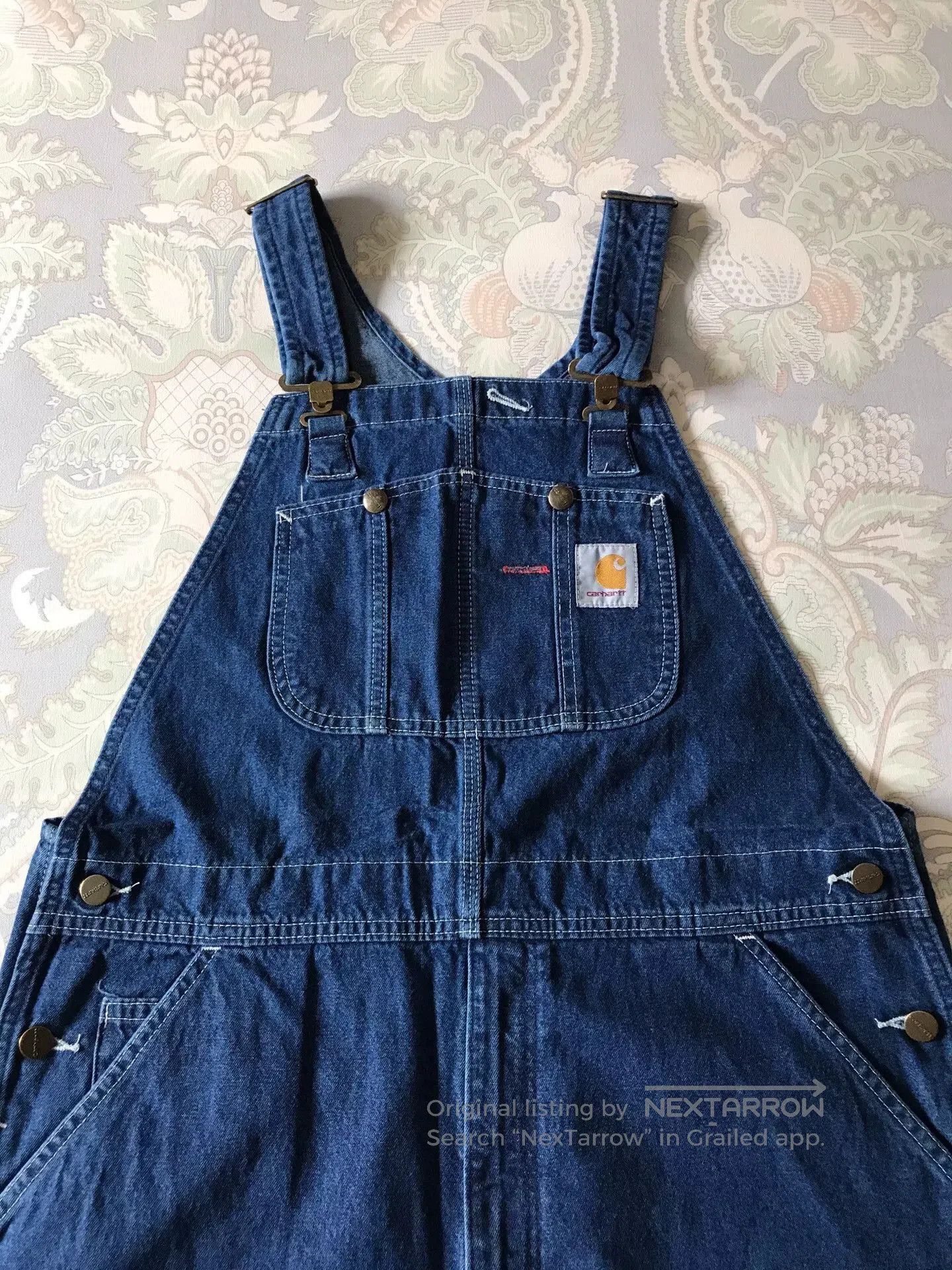 Carhartt Carhartt R07 Washed Denim Overalls W36L32. Size US 36 / EU 52 - 1 Thumbnail