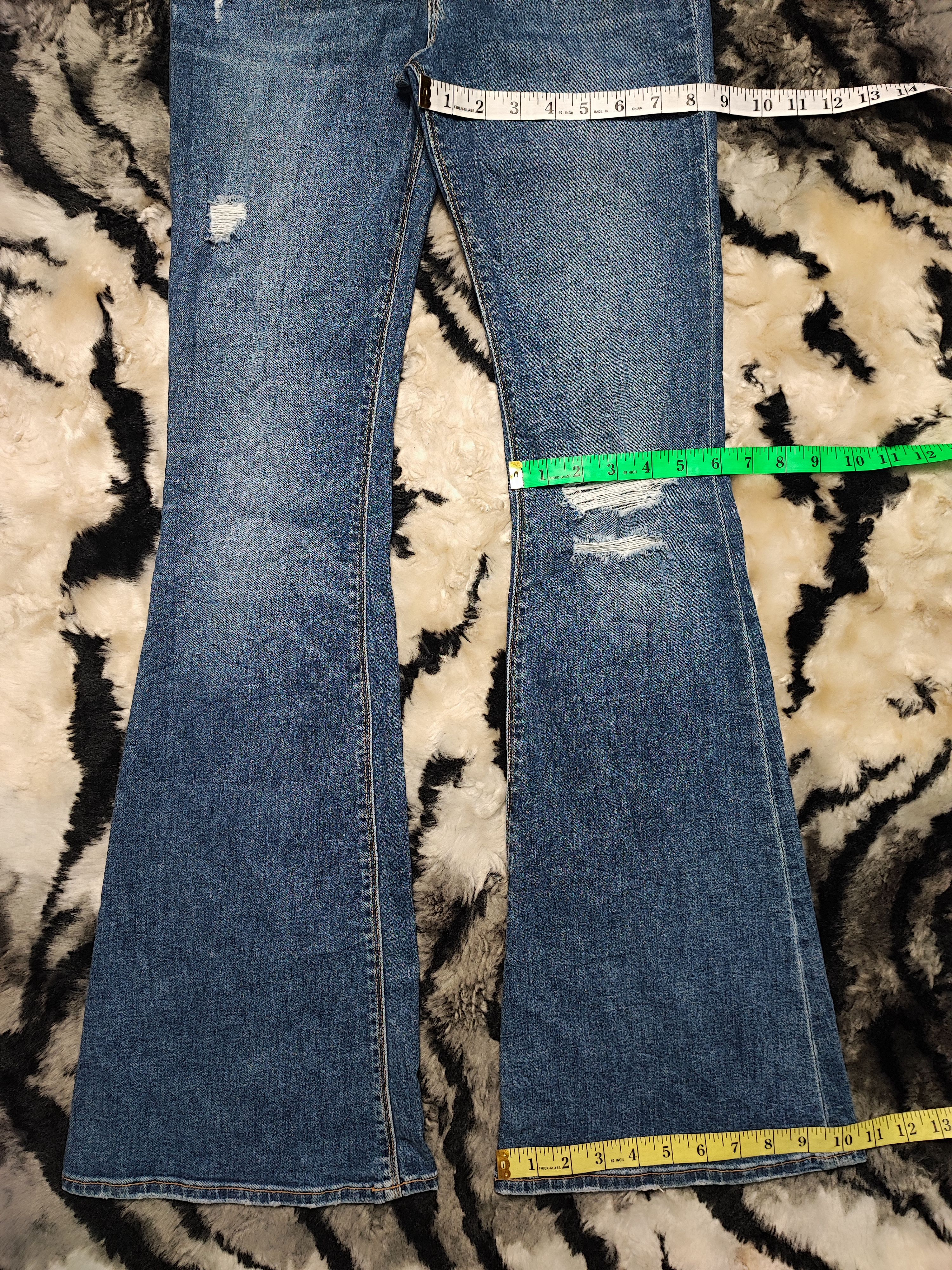 Hudson Hudson Jeans Kick Flare Distressed Denim Size 26" / US 2 / IT 38 - 4 Thumbnail