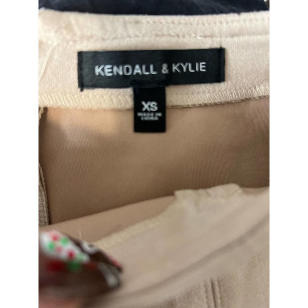 Kendall And Kylie Kendall & Kylie Faux Suede Rose Tan Mini Skirt | Soft Zip-Ba Size 26" / US 2 / IT 38 - 3 Thumbnail