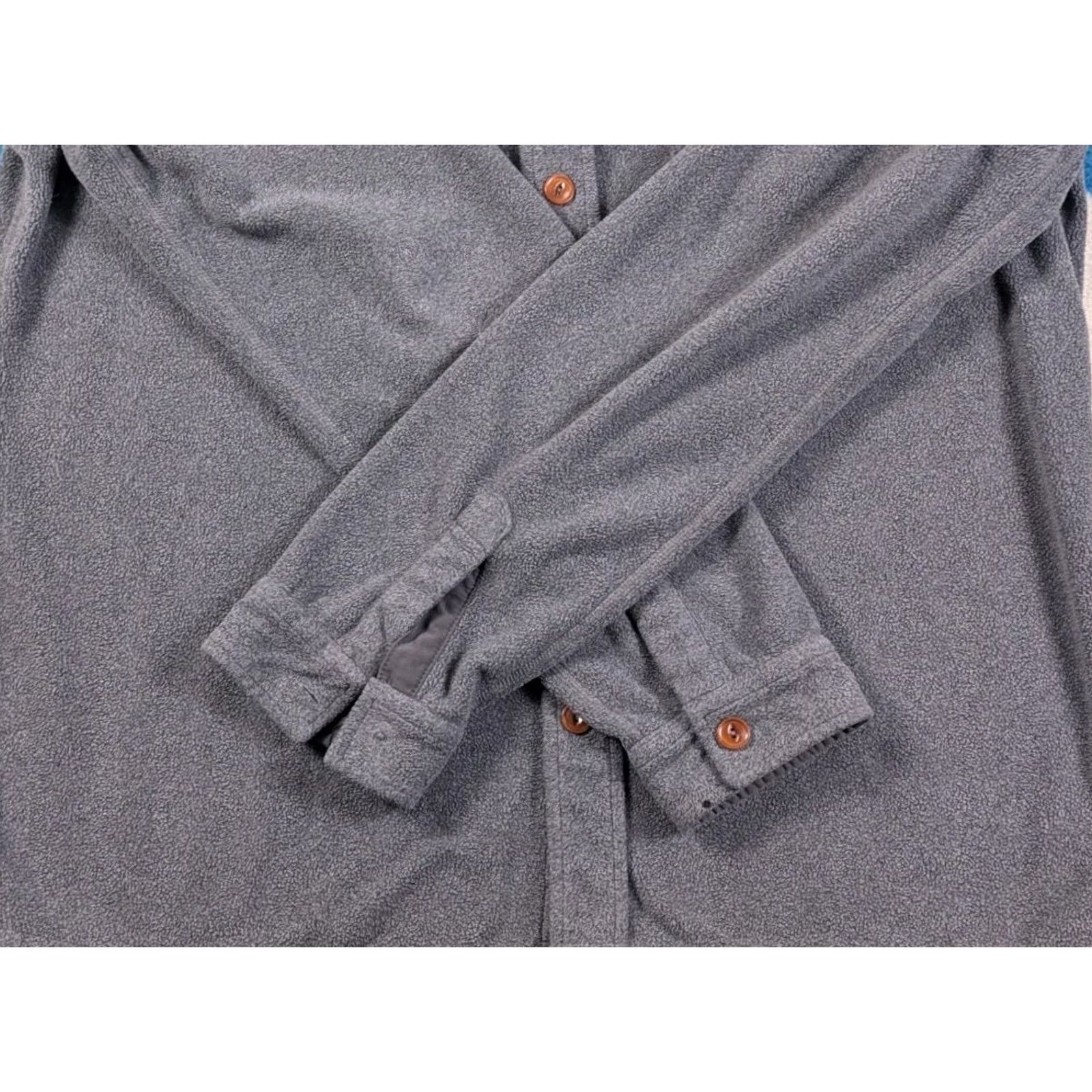 Vuori Vuori Button Down Shirt Fleece Jac Shacket Casual Grey Large Mens Tan Size US L / EU 52-54 / 3 - 5 Thumbnail