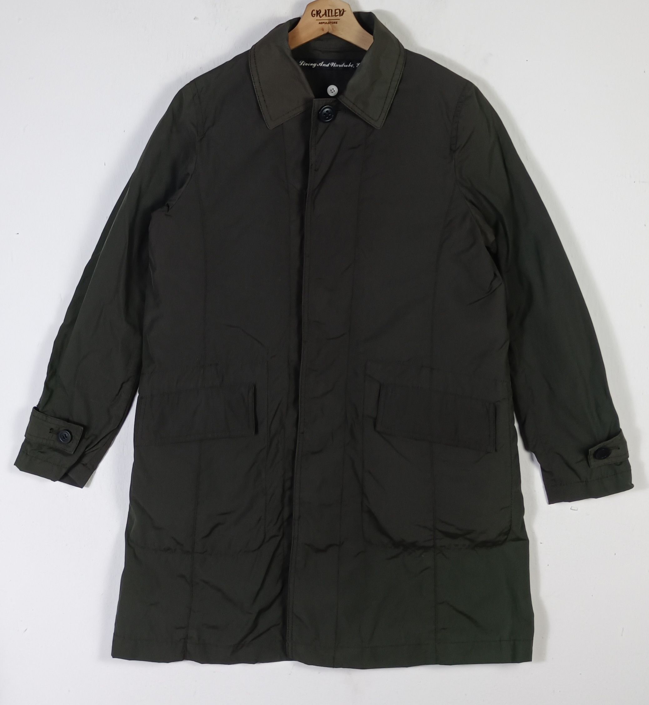 WARDROBE.NYC Living and Wardrobe Trench Coat Nylon Men Jacket Size US M / EU 48-50 / 2 - 2 Thumbnail