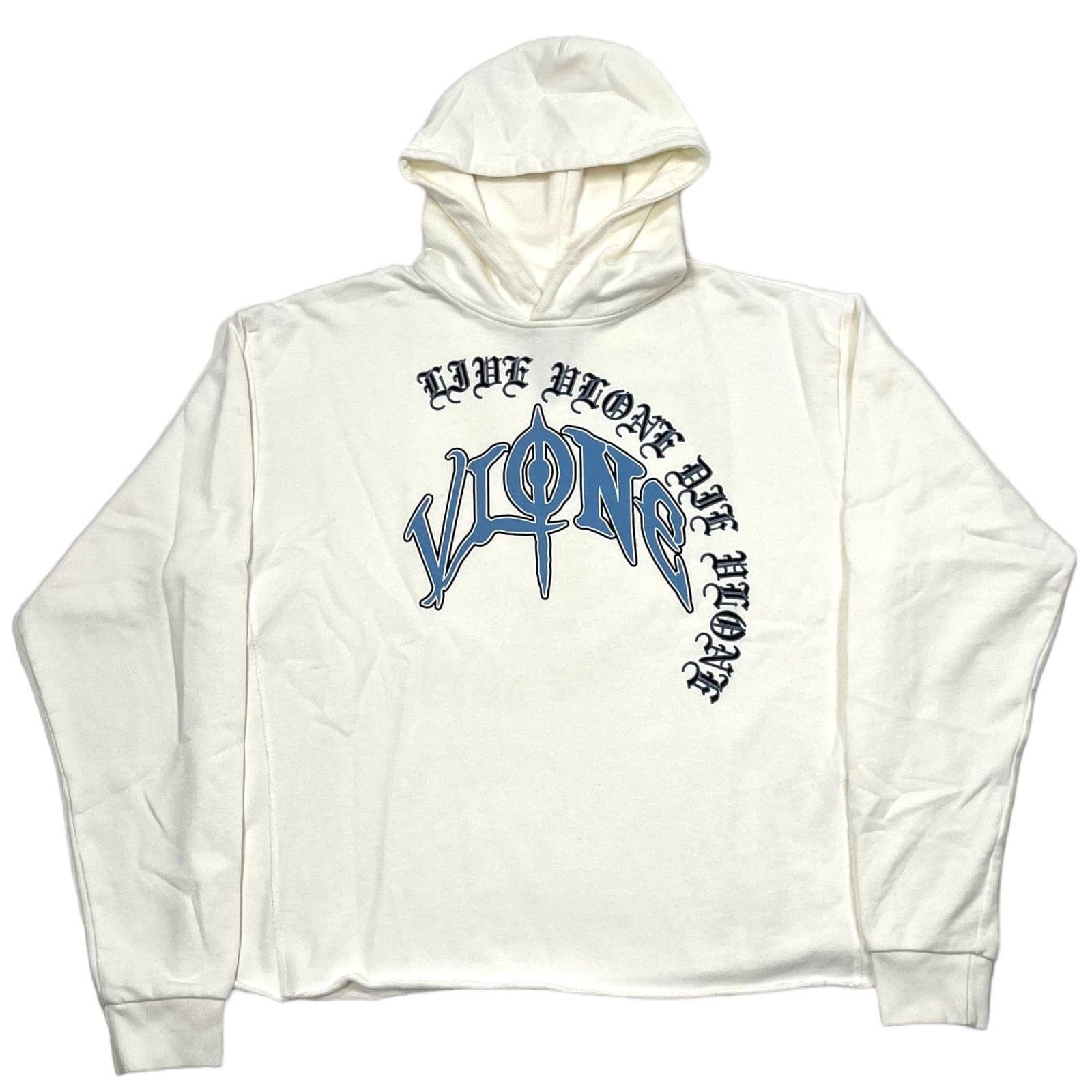 image of Vlone Script Live Vlone Die Vlone Hooded Sweatshirt, Men's (Size 2XL)