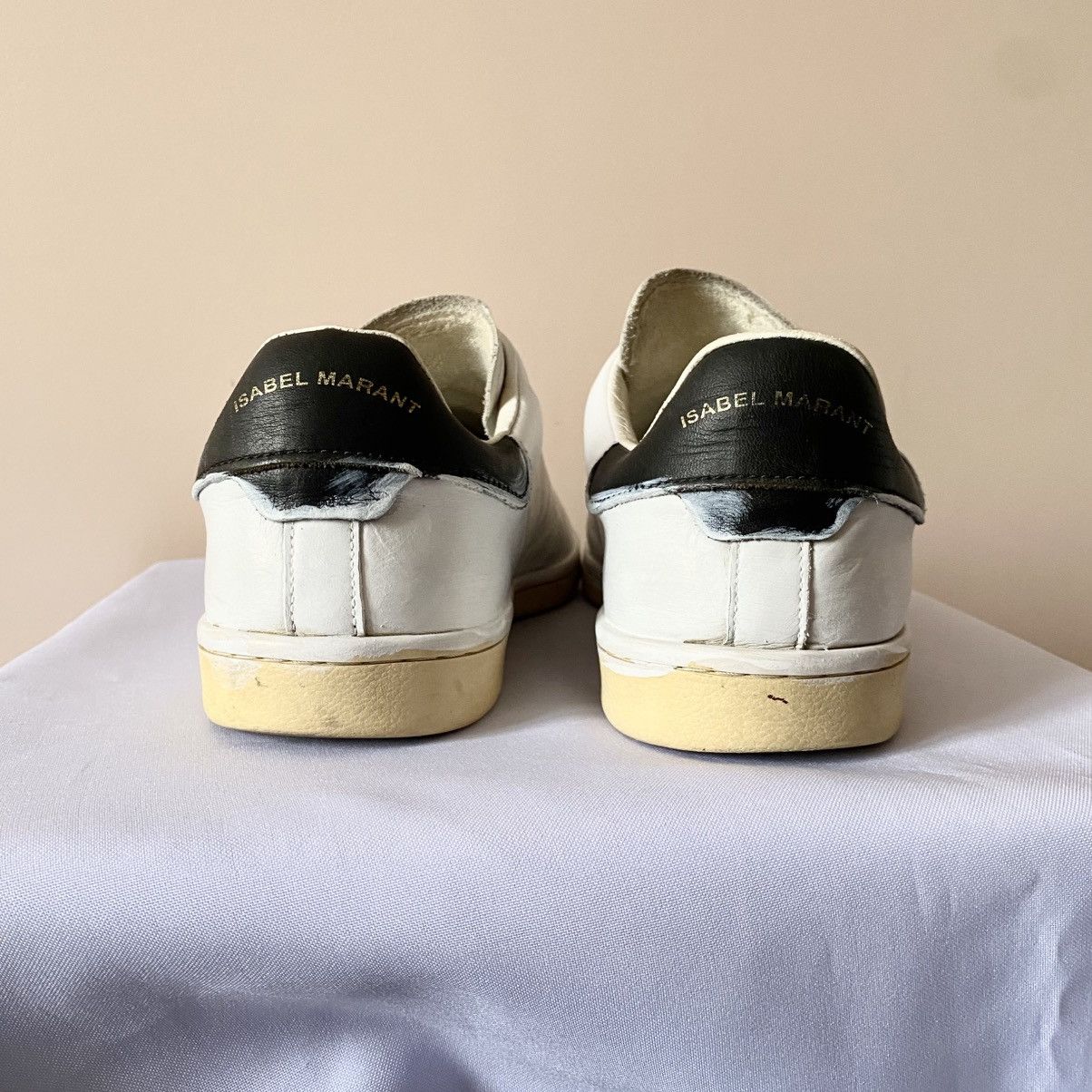 Designer × Isabel Marant Painted Isabel Marant Leather Sneakers Shoes Margiela Vibe Size US 7 / EU 40 - 4 Thumbnail