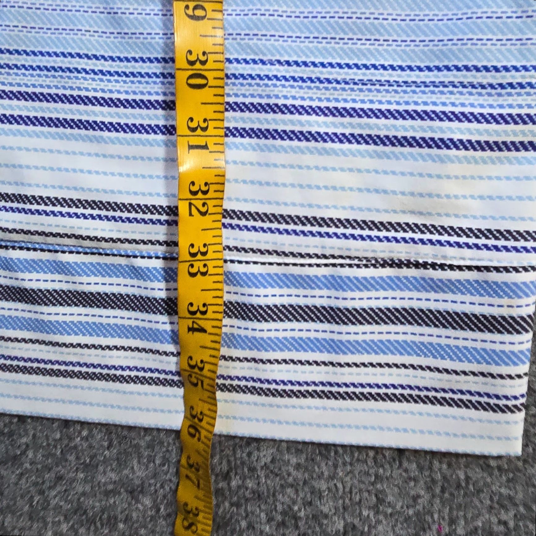 Vintage LL Bean Dress Womens Size Large Blue Striped Sheath Stretchy Performance Casual Size L / US 10 / IT 46 - 6 Thumbnail