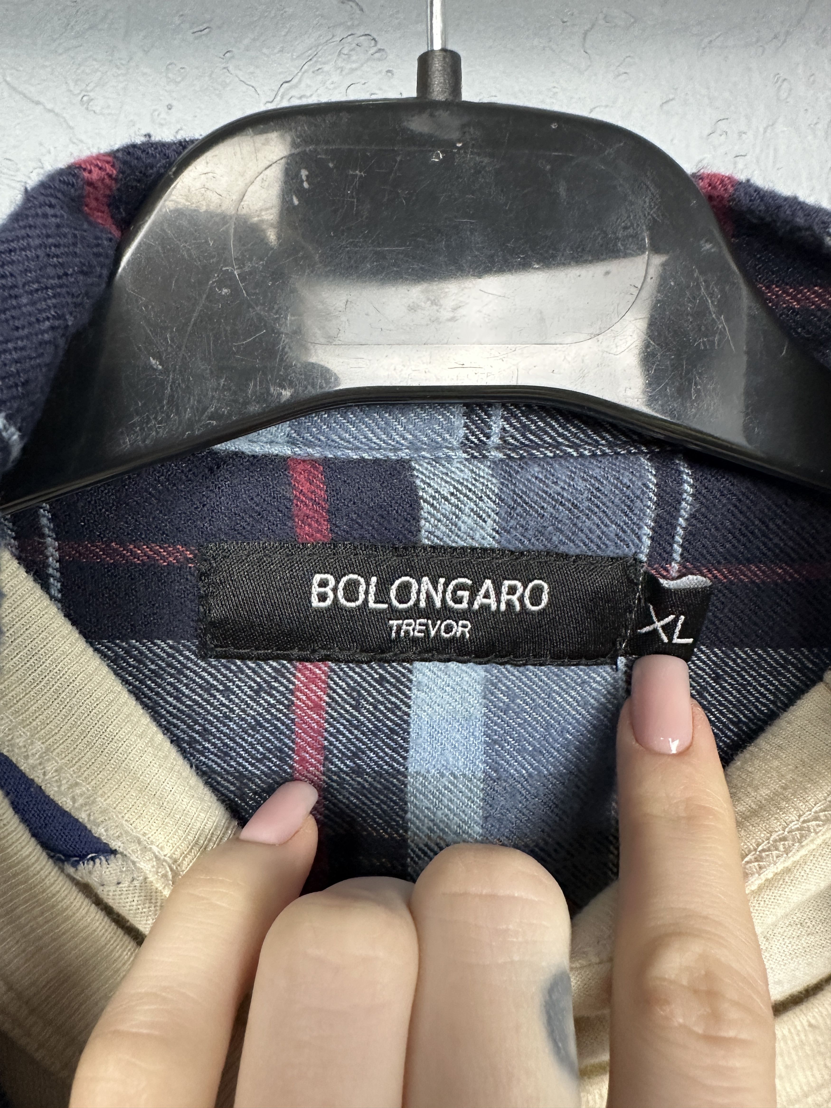 Bolongaro Trevor Bolongaro Trevor Mens Flannel Plaid Shirt Size US XL / EU 56 / 4 - 5 Thumbnail