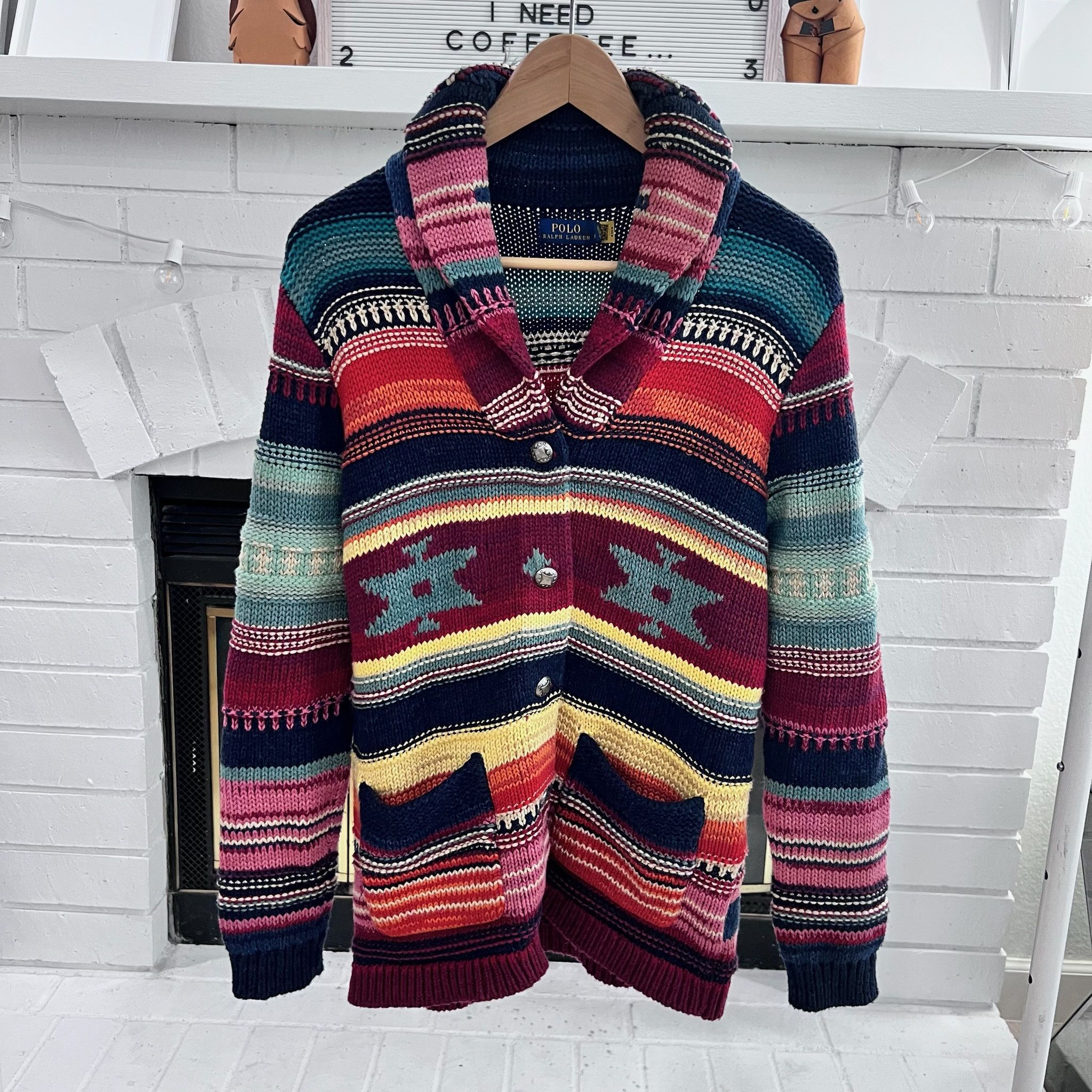Polo Ralph Lauren $898 Polo Ralph Lauren Hand Knit Beacon Cardigan Size S / US 4 / IT 40 - 5 Thumbnail
