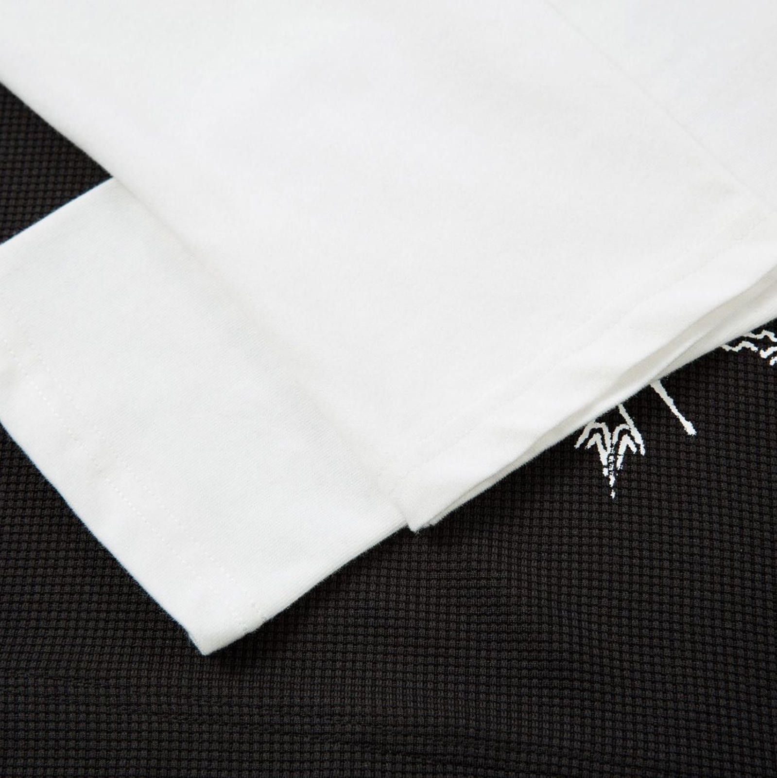 Vintage Black White Layered Look Long Sleeve Polo Shirt Size US M / EU 48-50 / 2 - 3 Thumbnail