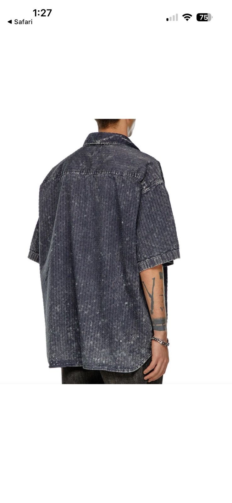Diesel Diesel S-Lazer short sleeve button up Size US S / EU 44-46 / 1 - 5 Thumbnail