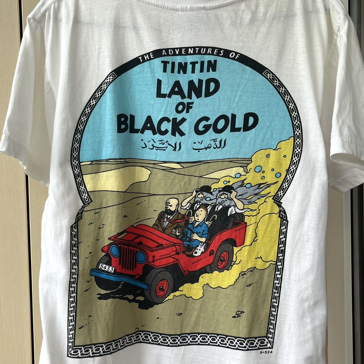 Cartoon Network × Vintage Vintage Adventures Of Tintin Land of Black Gold T-Shirt Size US M / EU 48-50 / 2 - 6 Thumbnail