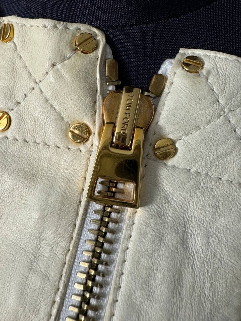 Tom Ford Rare Tom Ford jacket viscose leather zip size 42 Size M / US 6-8 / IT 42-44 - 7 Thumbnail
