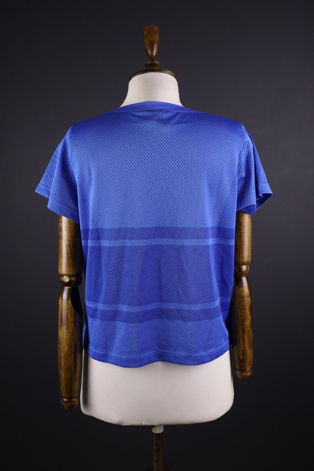 Designer Kari Traa Blue Big Logo Short Sleeve Top Shirt Size S Size S / US 4 / IT 40 - 6 Thumbnail