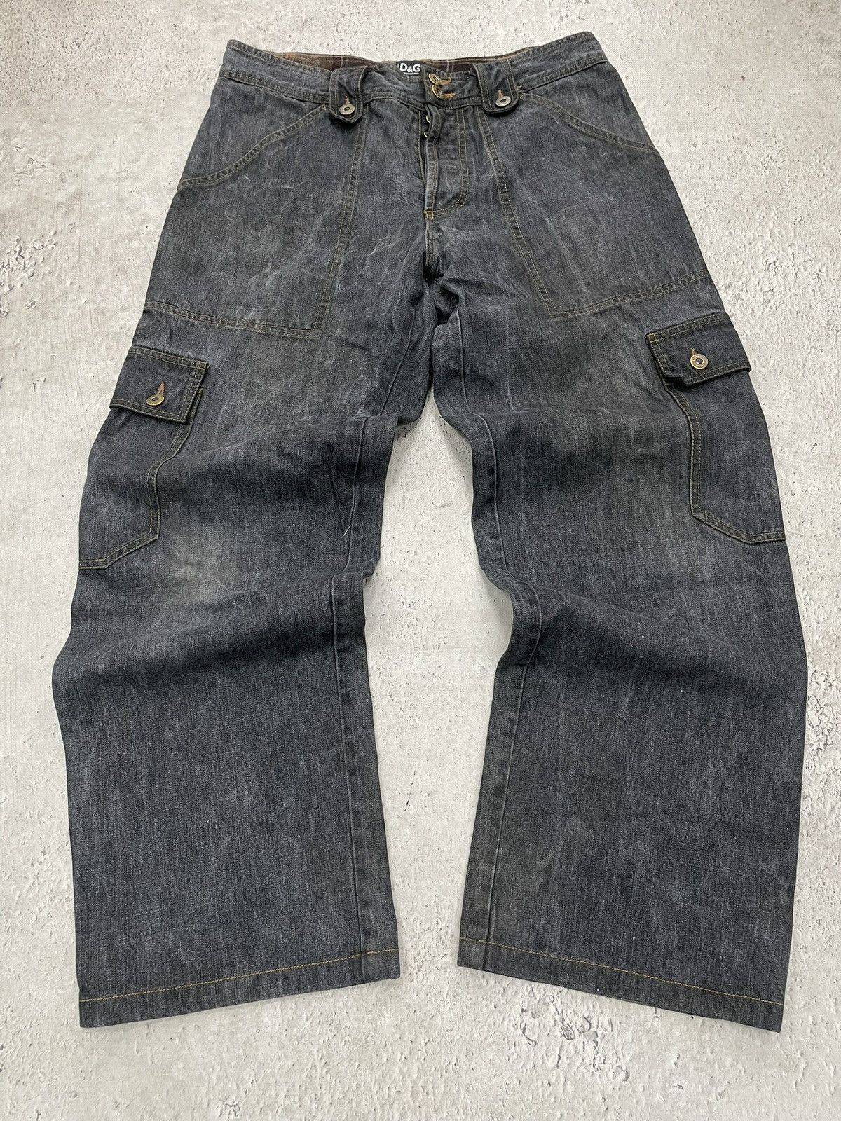 Dolce & Gabbana 2000s rare cargo pants rare Italian baggy