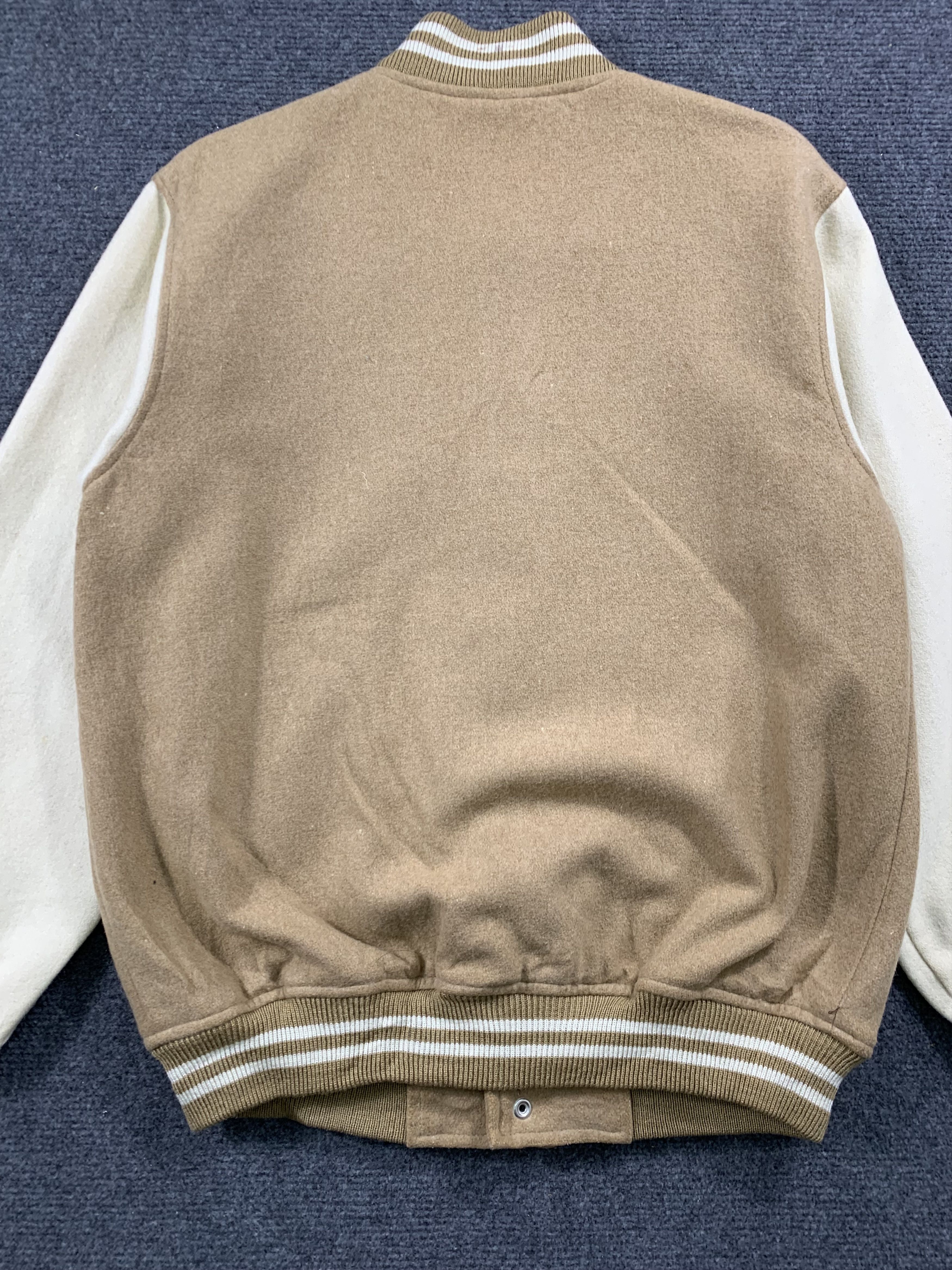 Japanese Brand Vintage Crocodile Button Up Wool Varsity Jacket Size US S / EU 44-46 / 1 - 9 Thumbnail