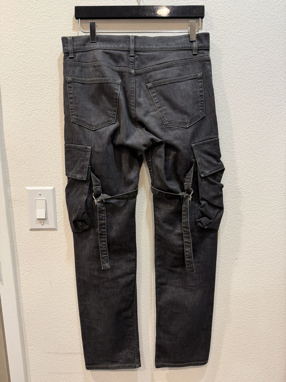Helmut Lang AW04 Bondage Cargo Denim Jeans 29 Size US 32 / EU 48 - 6 Thumbnail