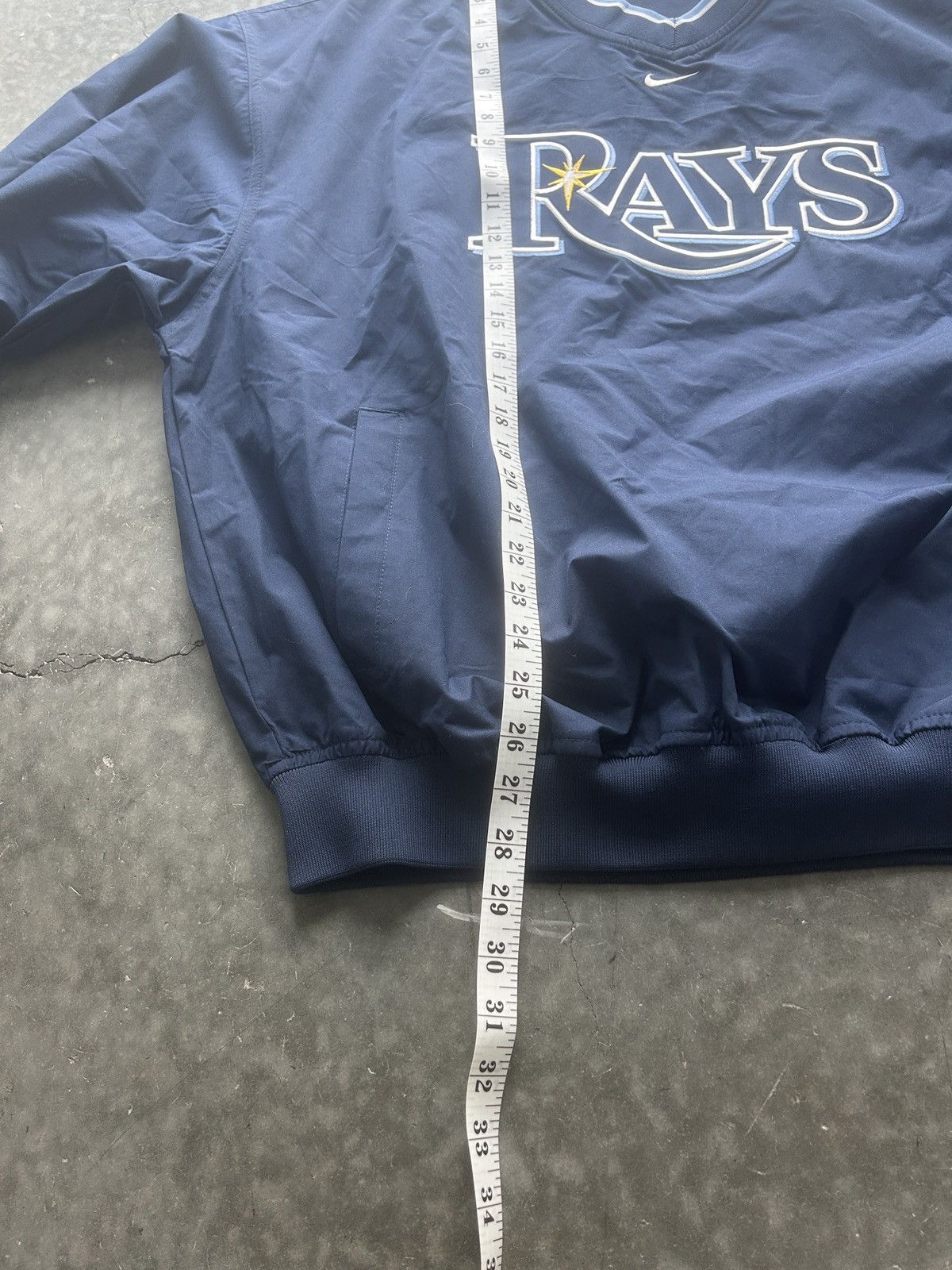 MLB × Nike × Vintage Vintage Y2K Nike Tampa Bay Rays Center Swoosh Jacket Size US XL / EU 56 / 4 - 8 Thumbnail