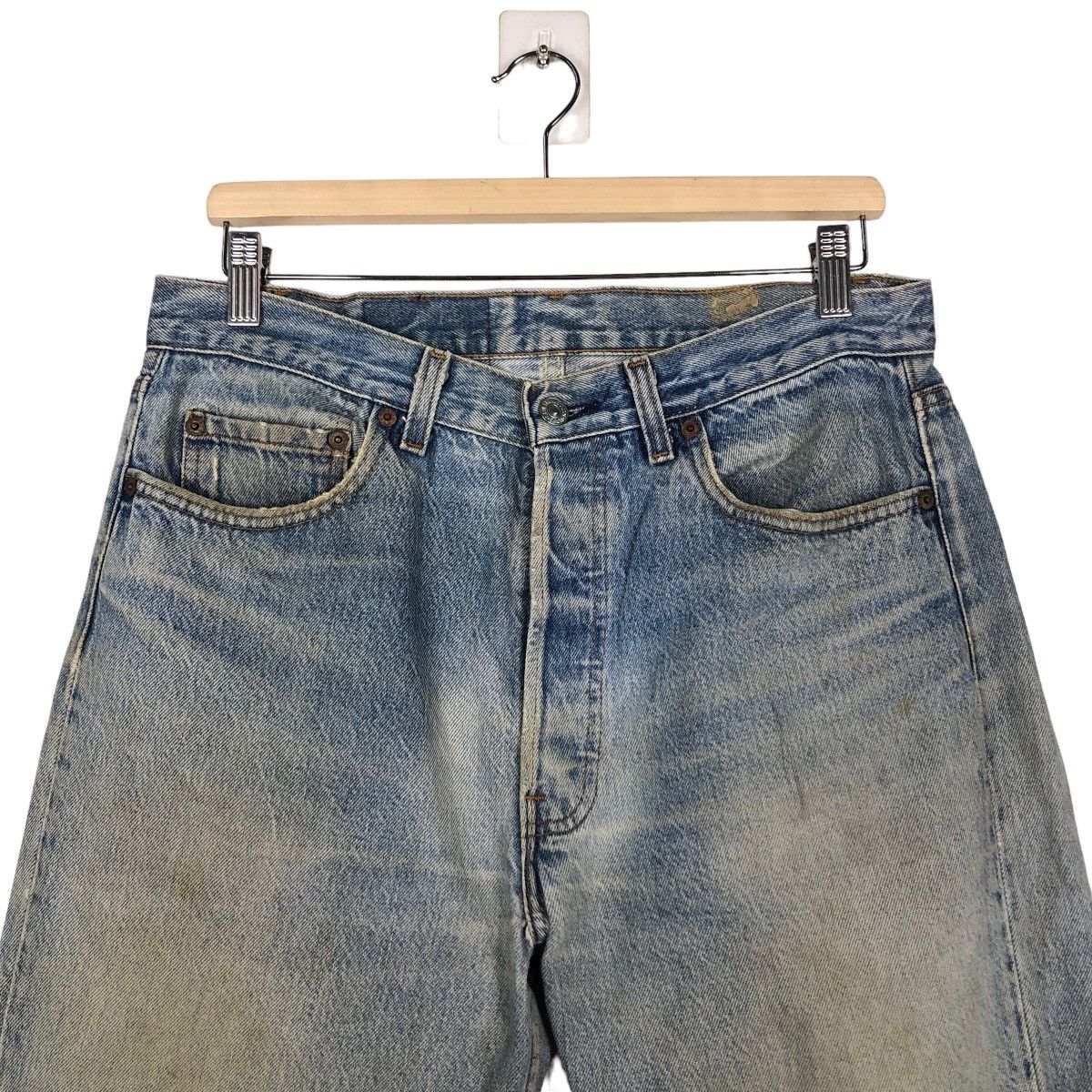 Levi's 🔥Vintage Distressed Rusty Design Punk Style Levi’s USA Size US 32 / EU 48 - 3 Thumbnail
