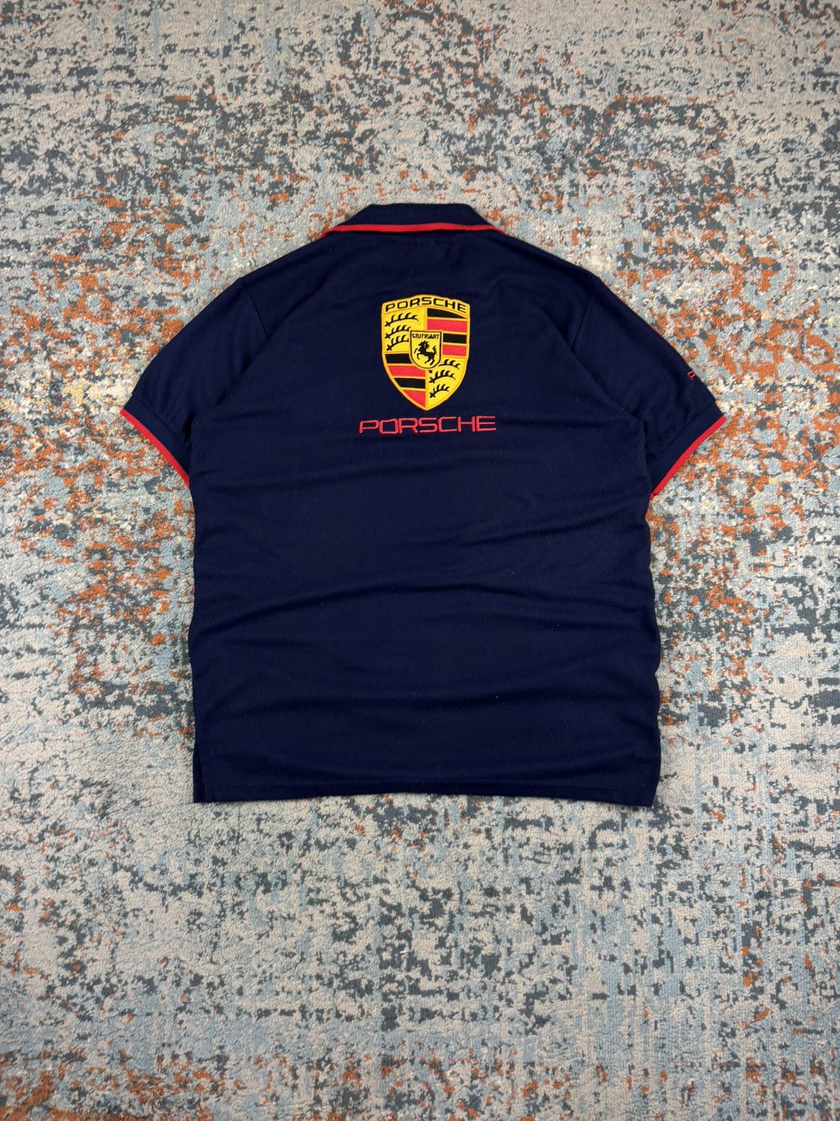 Porsche Design Vintage 90s Porsche embroidered logo polo tee racing Size US M / EU 48-50 / 2 - 2 Thumbnail