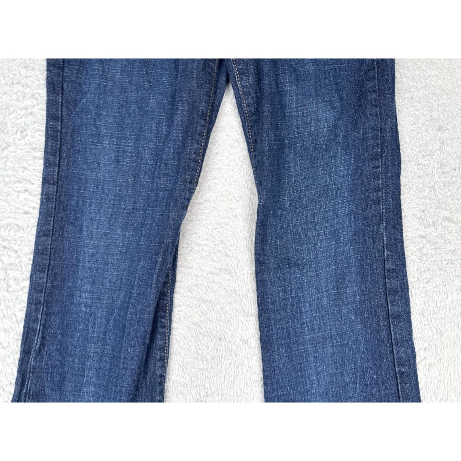 Denime Serena Maternity Jeans Womens XS Blue Dark Wash Bootcut Stretch Denim Over Belly Size 26" / US 2 / IT 38 - 3 Thumbnail