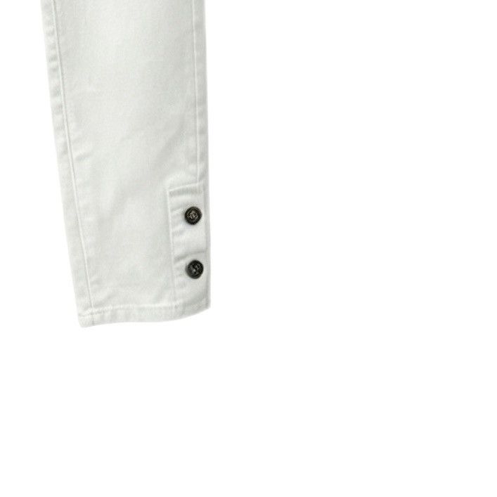Chanel Chanel Solid Color Button Straight-leg Women Jeans K26WX Size 24" / US 00 / IT 34 - 4 Thumbnail