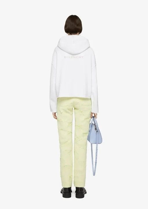 Givenchy o1srvl11e0625 4G Peace Logo Hoodie in White Size XS / US 0-2 / IT 36-38 - 3 Thumbnail
