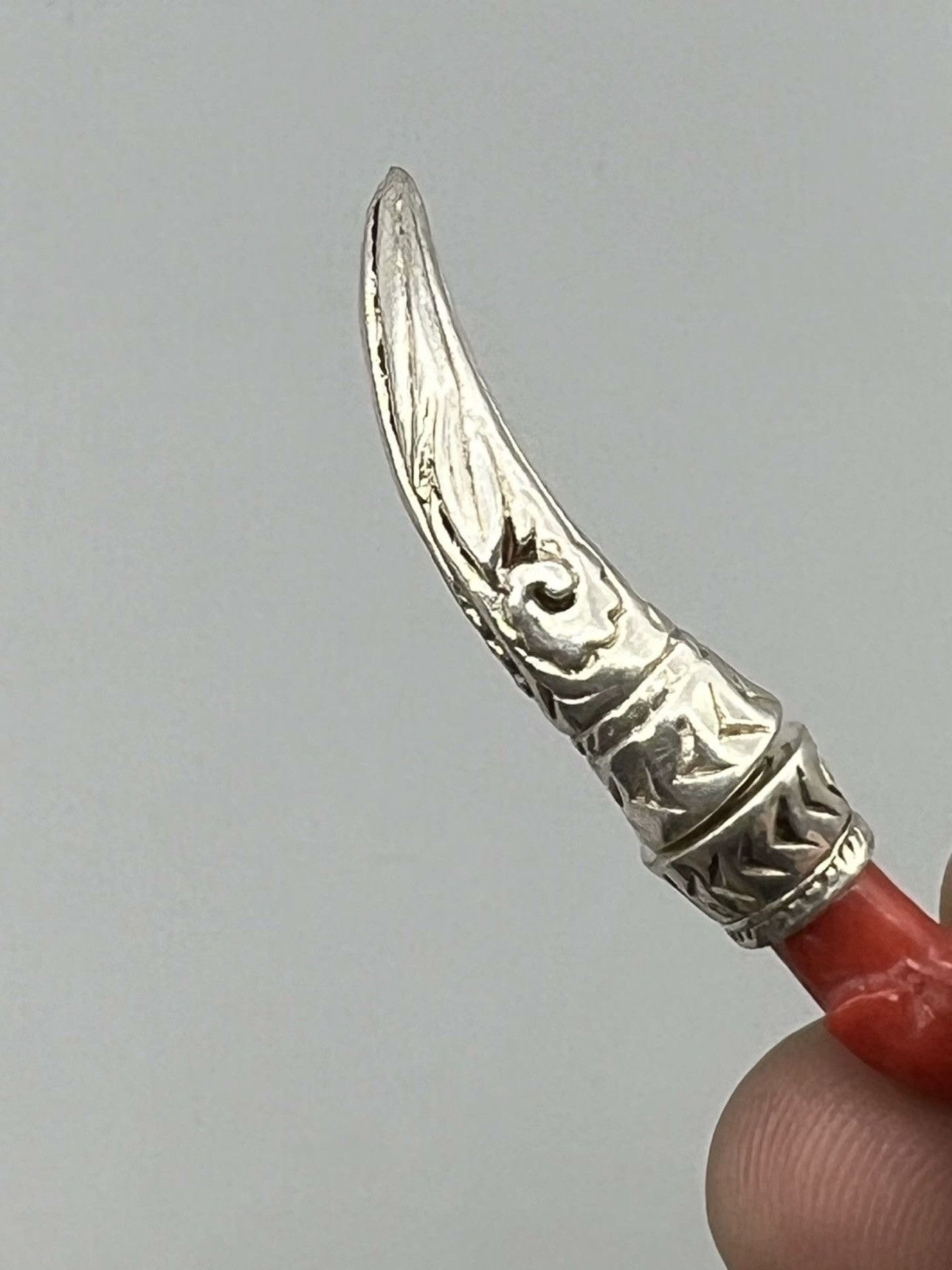 Gucci Gucci Anger Forest Single Sterling Silver Dog Earring In Red Size ONE SIZE - 4 Thumbnail
