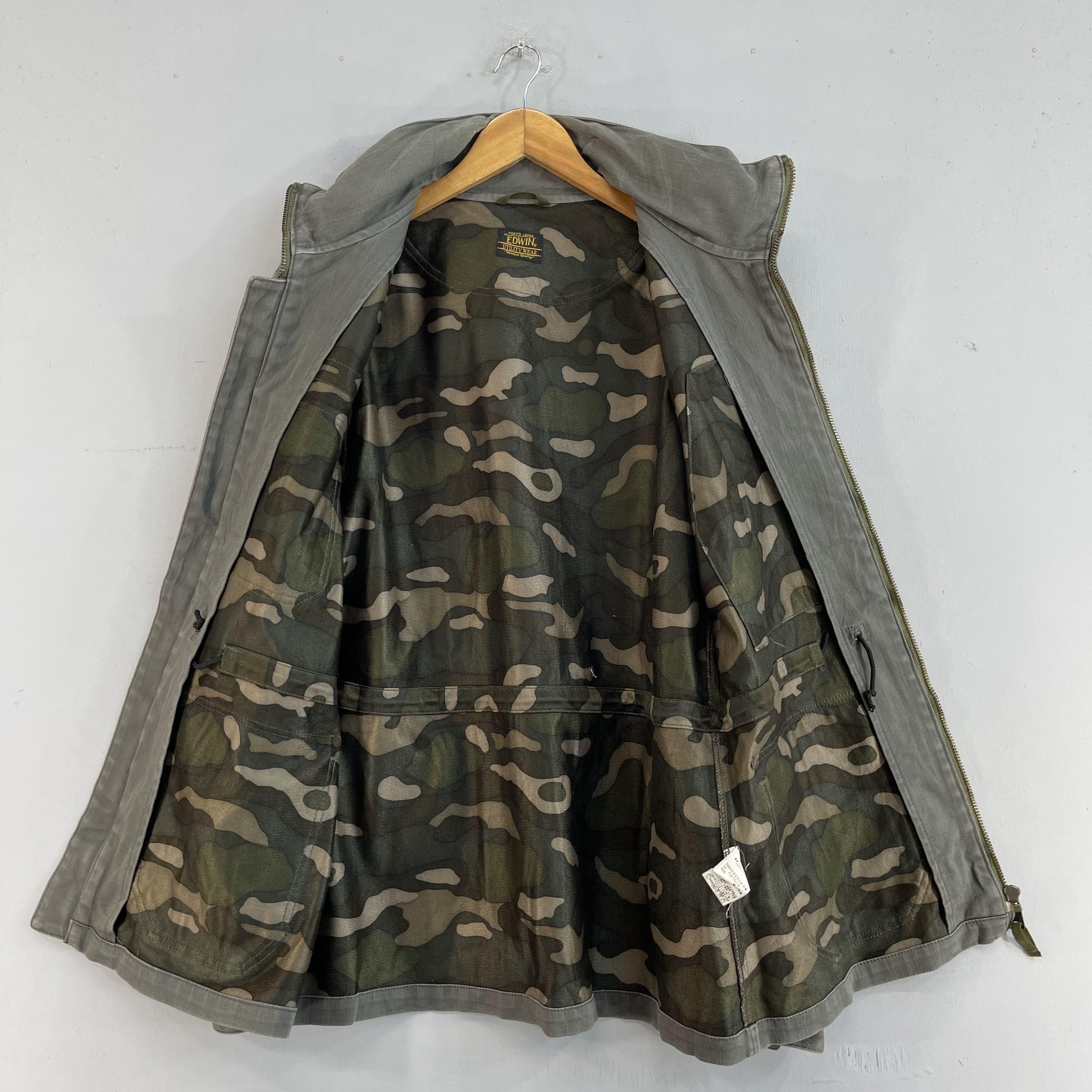 Edwin × Vintage Vintage EDWIN Military Utility Cargo Combat Jacket Size US M / EU 48-50 / 2 - 8 Thumbnail