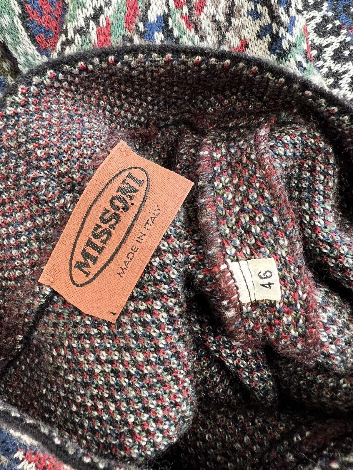 Missoni Vintage Missoni Italy Poker Card Knitwear Wool Sweater Size US M / EU 48-50 / 2 - 19 Thumbnail