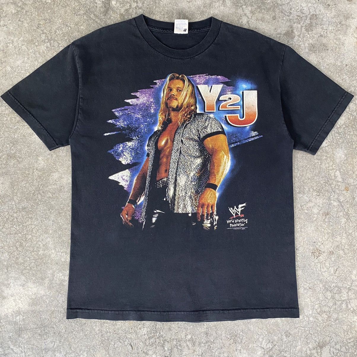 Vintage Vintage 2000s Y2J “Raw Is Jericho” WWF Tee Size US L / EU 52-54 / 3 - 2 Thumbnail