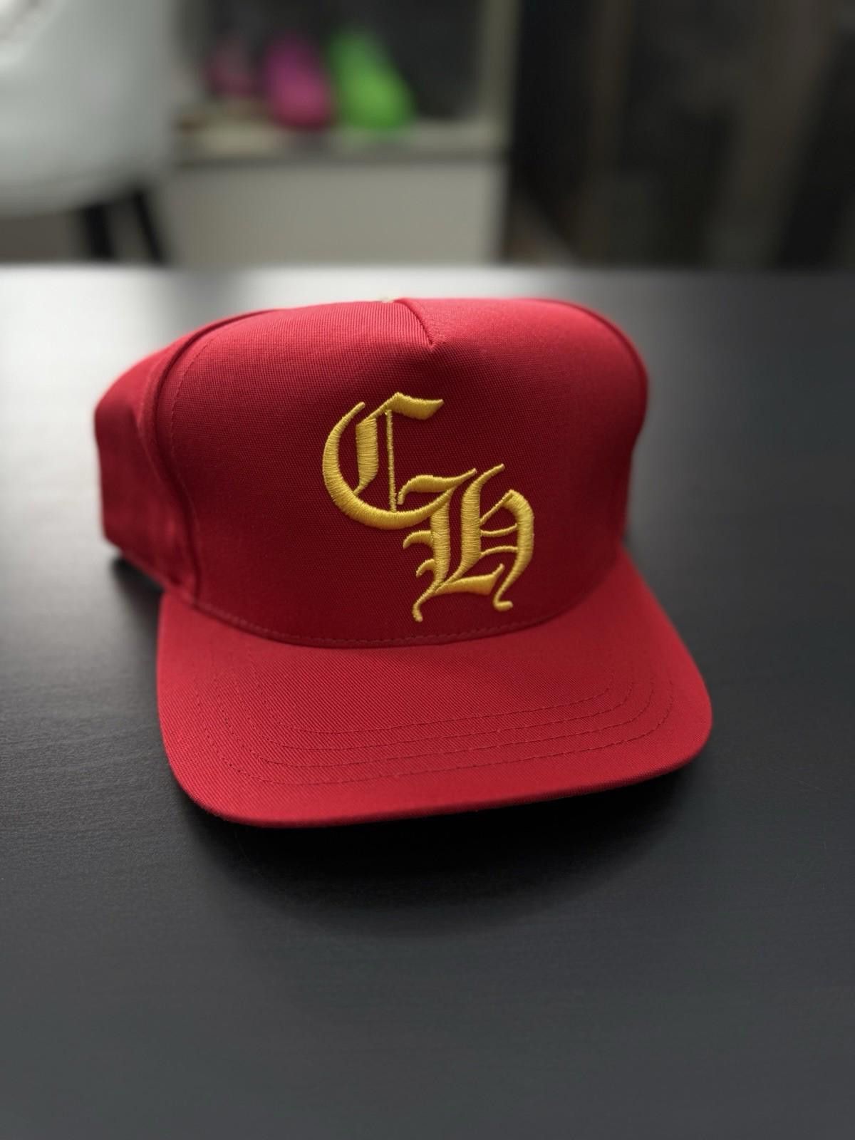 Chrome Hearts Chrome Hearts Yellow Logo Red SnapBack 100% Authentic Hat Size ONE SIZE - 3 Thumbnail