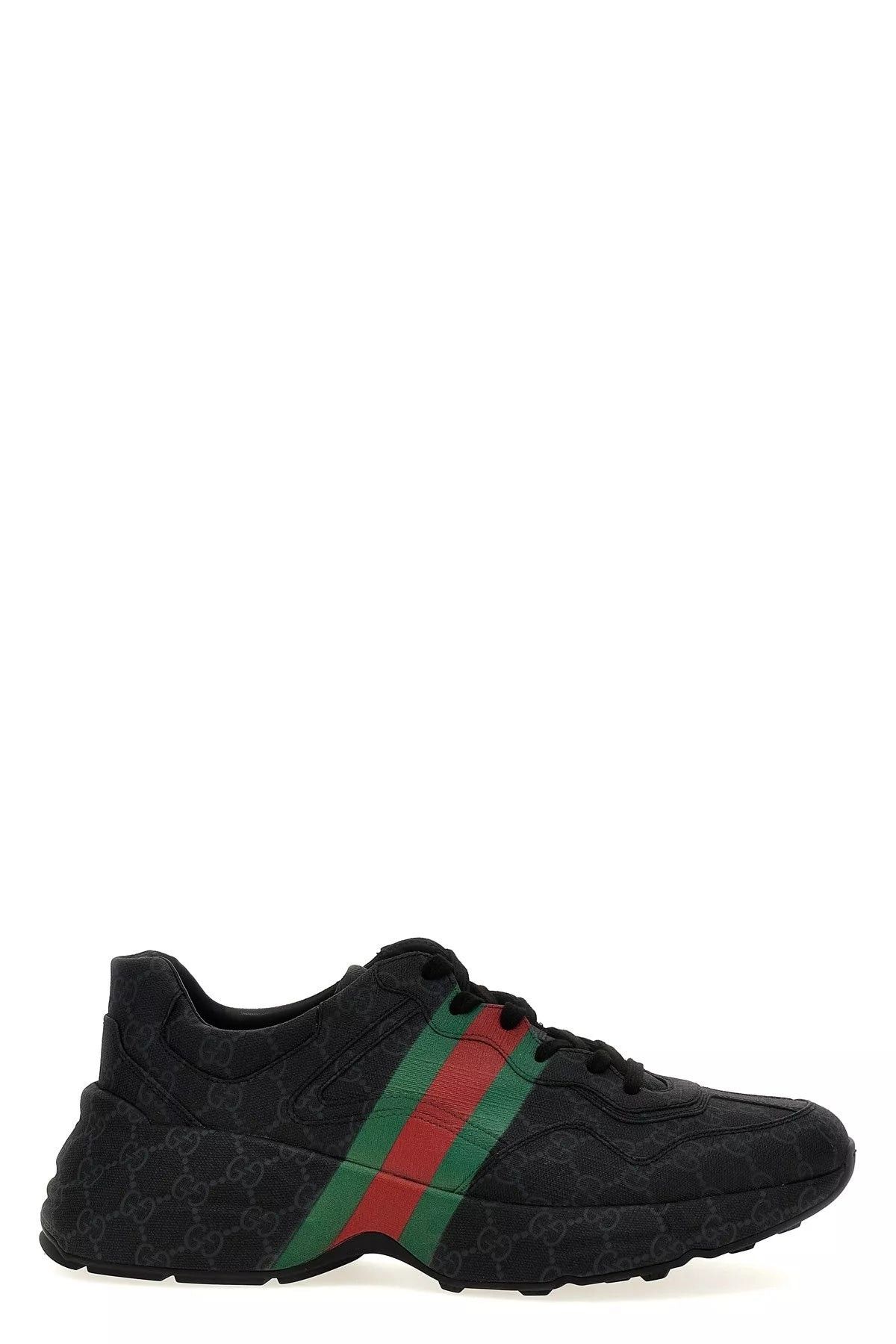 o1loc1c0625 GG Rhyton Sneakers in Black