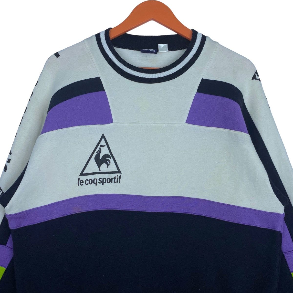 Designer × Vintage Le Co Sportif Sweatshirt Crewneck Pull Over Jumper Size US L / EU 52-54 / 3 - 2 Thumbnail