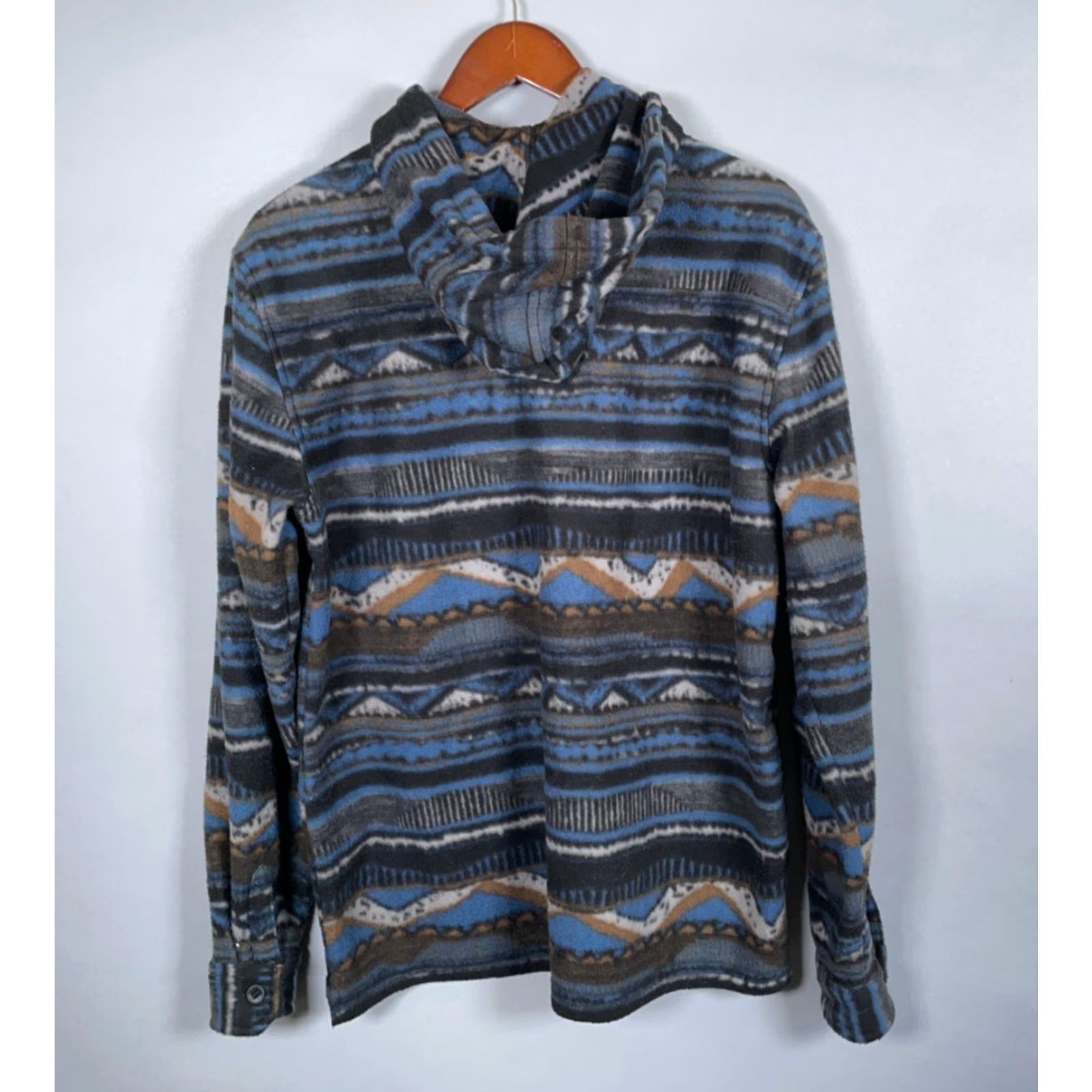 Billabong Billabong Adventure Division Aztec Fleece Hoodie Adult Medium Blue Drawstring Size US M / EU 48-50 / 2 - 2 Thumbnail