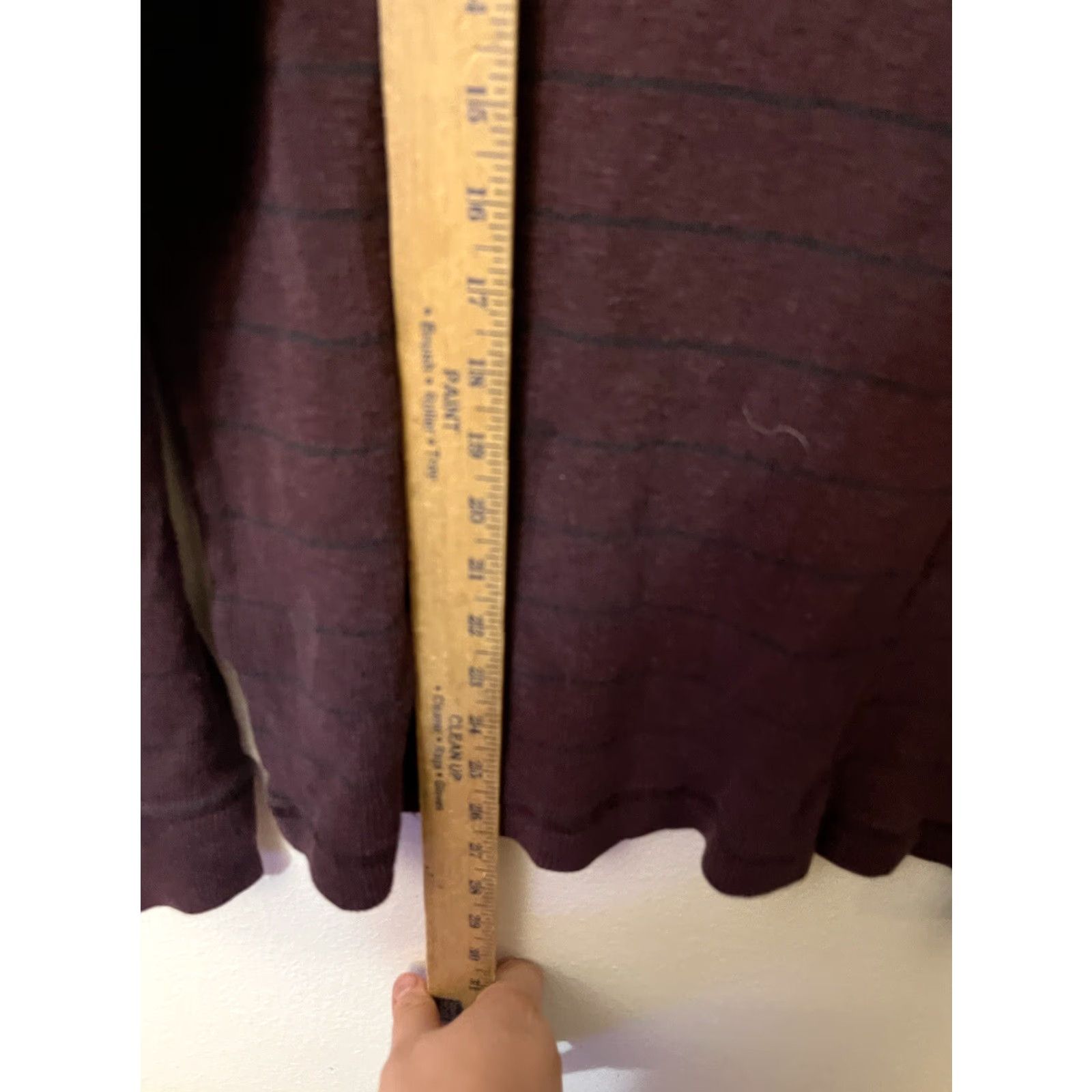 Banana Republic Banana Republic Sweater Mens Large Maroon Striped Waffle Knit Crewneck Pullover Heavyweight Thermal Size US L / EU 52-54 / 3 - 4 Thumbnail