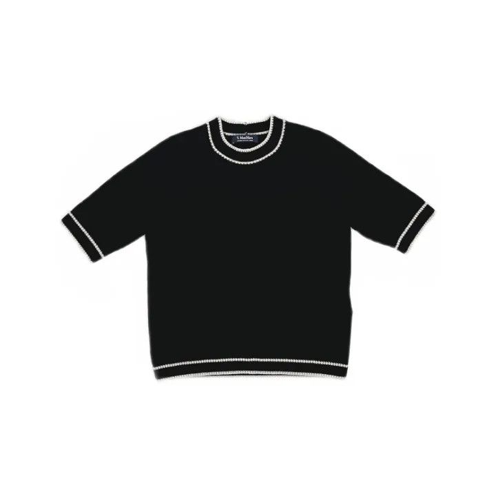 Max Mara S Max Mara Casual Knit Short Sleeve Top 0079 Size XS / US 0-2 / IT 36-38 - 1 Thumbnail