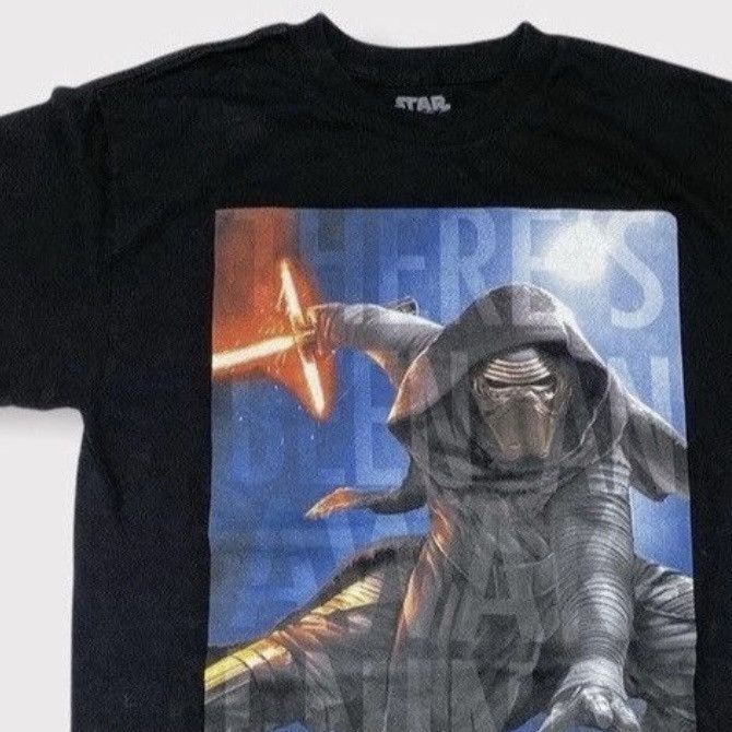 Other Star Wars Kylo Ren Graphic Tee – Dark Side Vintage Style Size US M / EU 48-50 / 2 - 2 Thumbnail