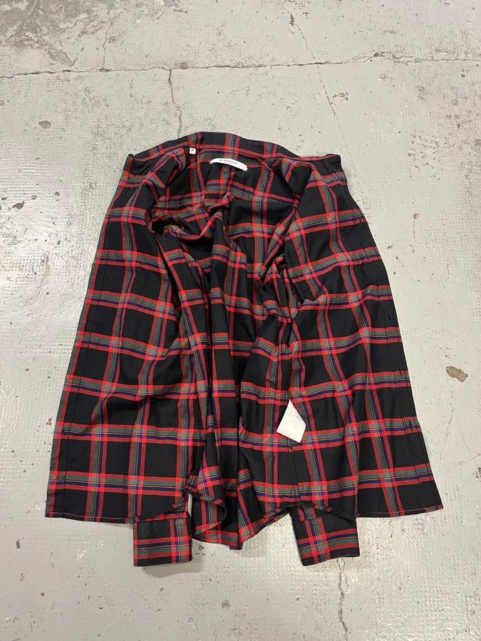 Givenchy SS2016 Givenchy Star Leather Patch Tartan Shirt by Riccardo Tisci Size US S / EU 44-46 / 1 - 8 Thumbnail