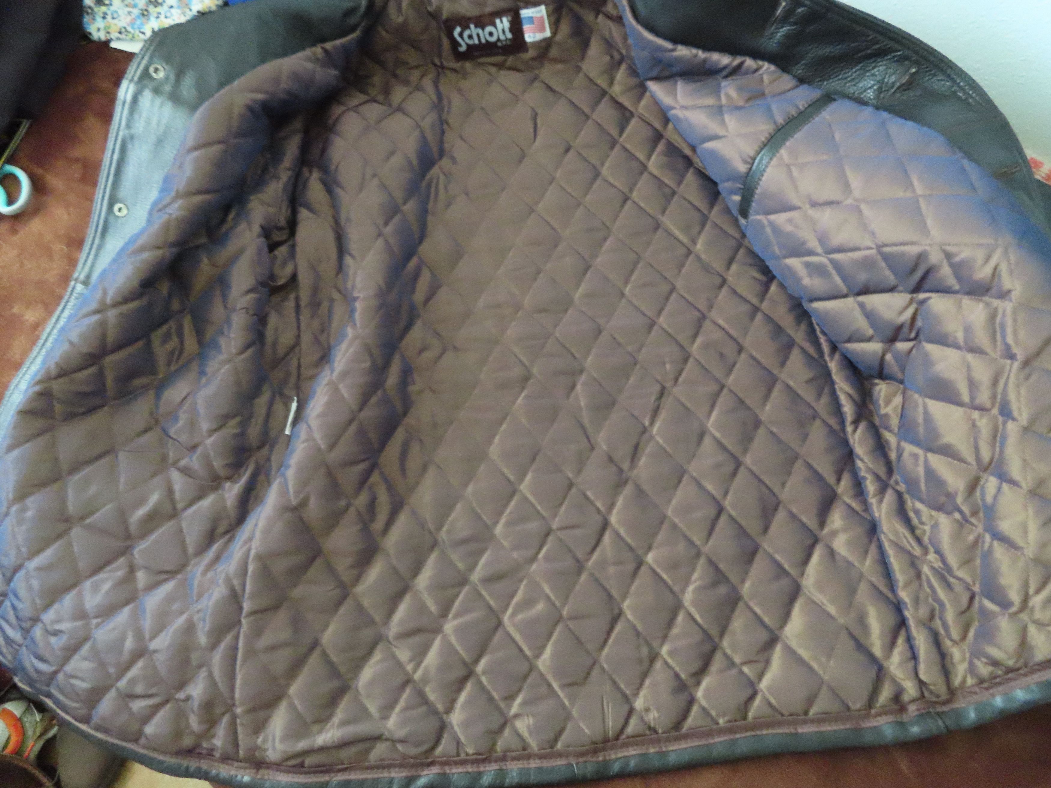 Schott × Vintage Vintage Schott NYC 523 Brown Leather Car Coat Size US L / EU 52-54 / 3 - 5 Thumbnail