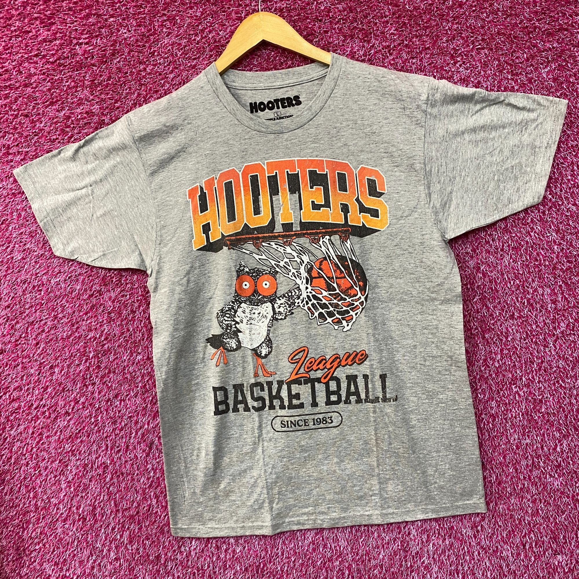 Ripple Junction Hooters League Basketball Since 1983 Retro Style T-Shirt Lar Size US L / EU 52-54 / 3 - 3 Thumbnail