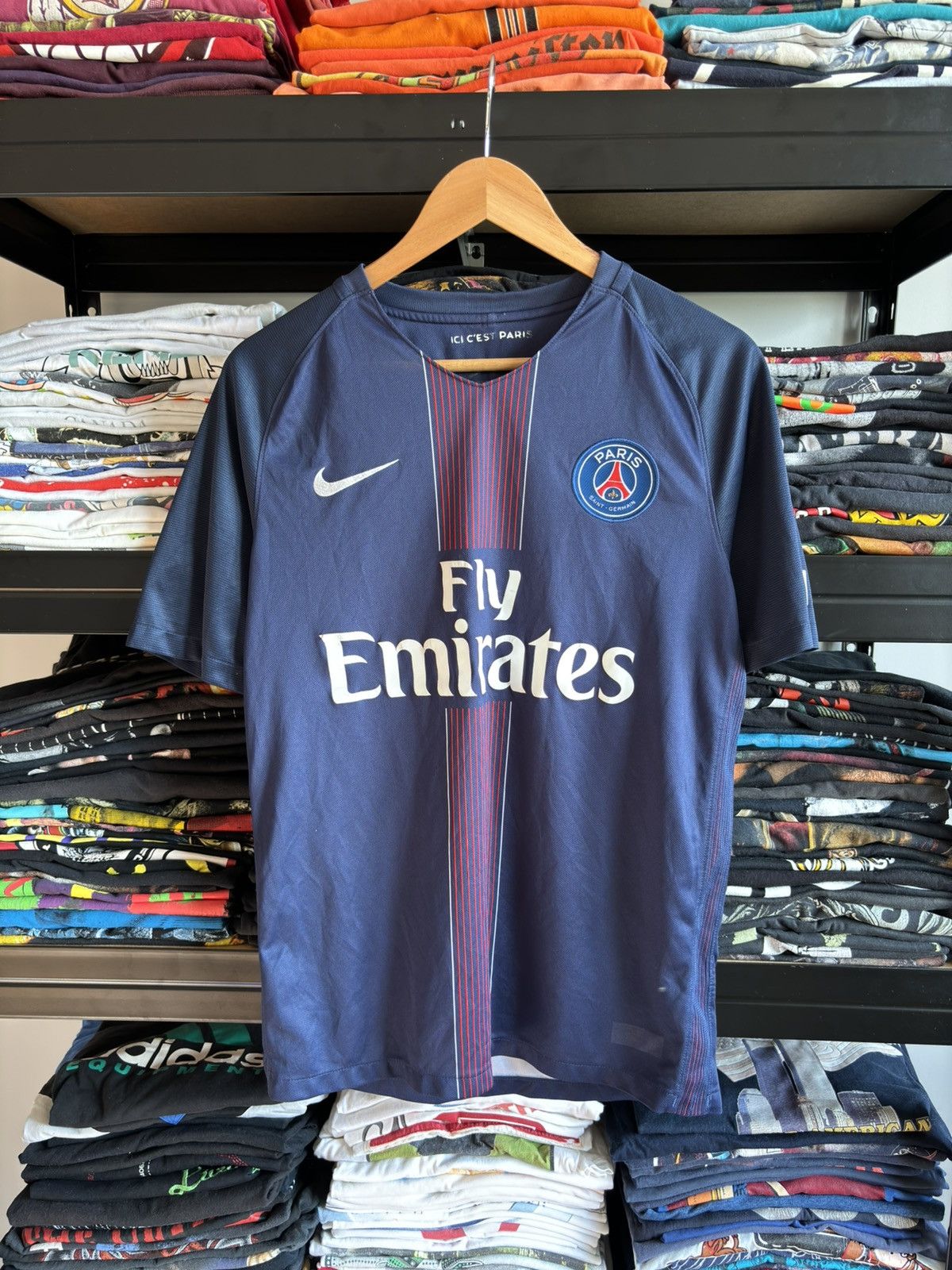 Nike PSG Nike Paris Saint-Germain Home Kit Soccer Jersey Drill Size US M / EU 48-50 / 2 - 1 Thumbnail
