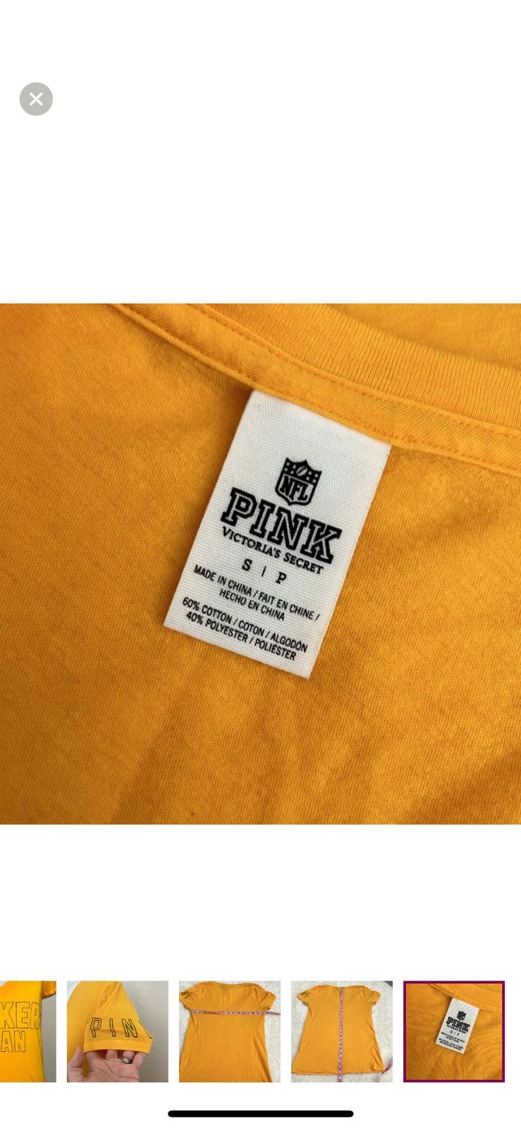 Pink Pink Victorias‎ Secret x NFL small packers tee Size S / US 4 / IT 40 - 6 Thumbnail