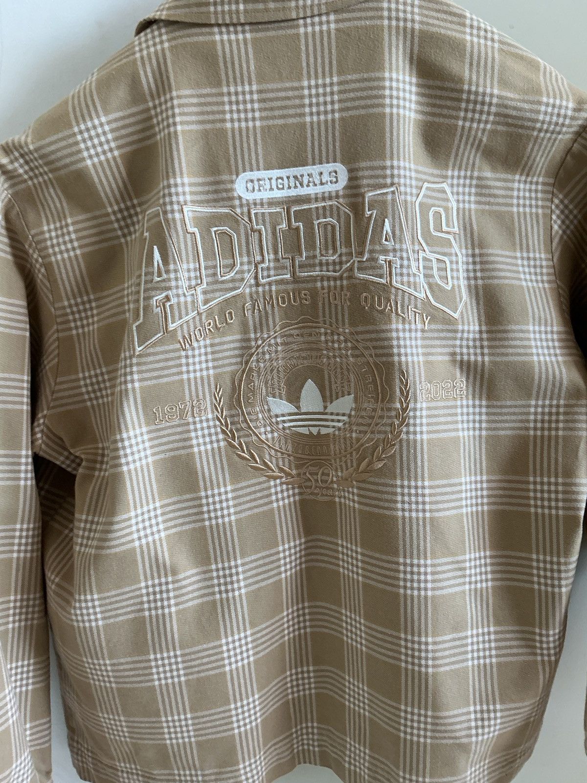 Adidas Adidas Originals Anniversary Plaid Jacket - Big Embroidery Size US M / EU 48-50 / 2 - 21 Thumbnail