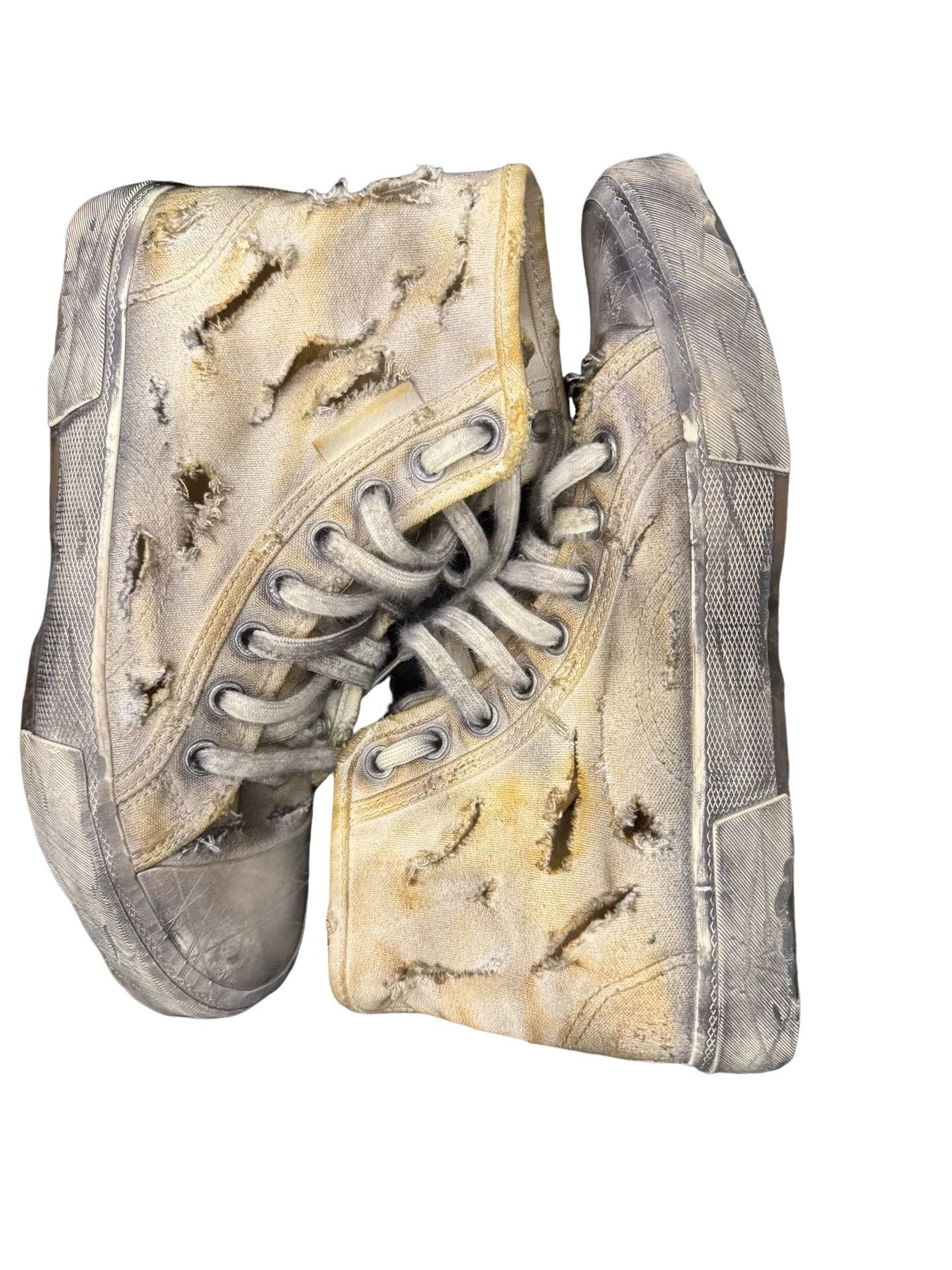 Balenciaga Balenciaga Destroyed Paris High Sneakers Size 7 Size US 7 / EU 40 - 1 Thumbnail