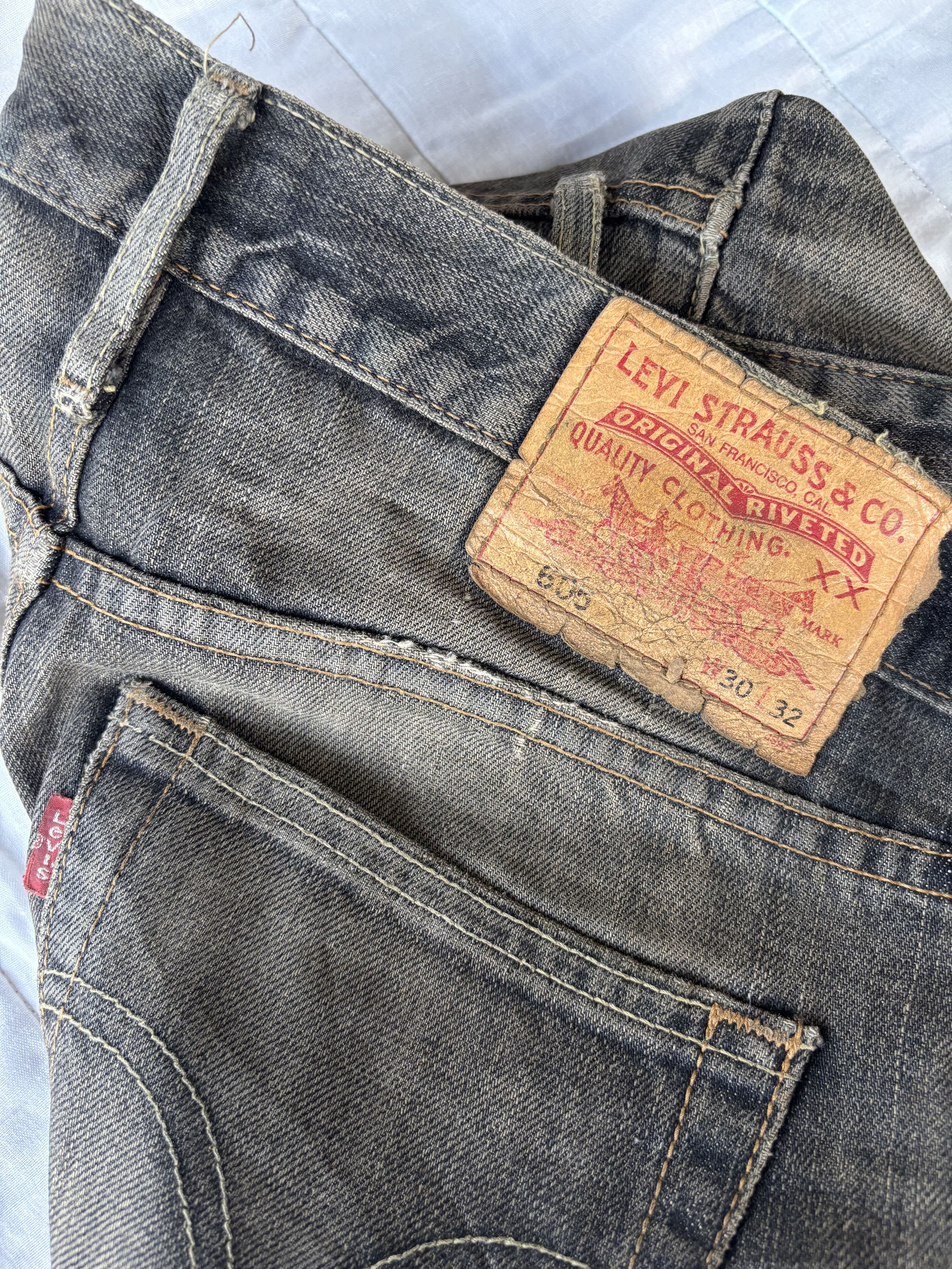 Kapital Vintage Levis 605 Thrashed Distress Clawmark Jean Size US 31 - 10 Thumbnail