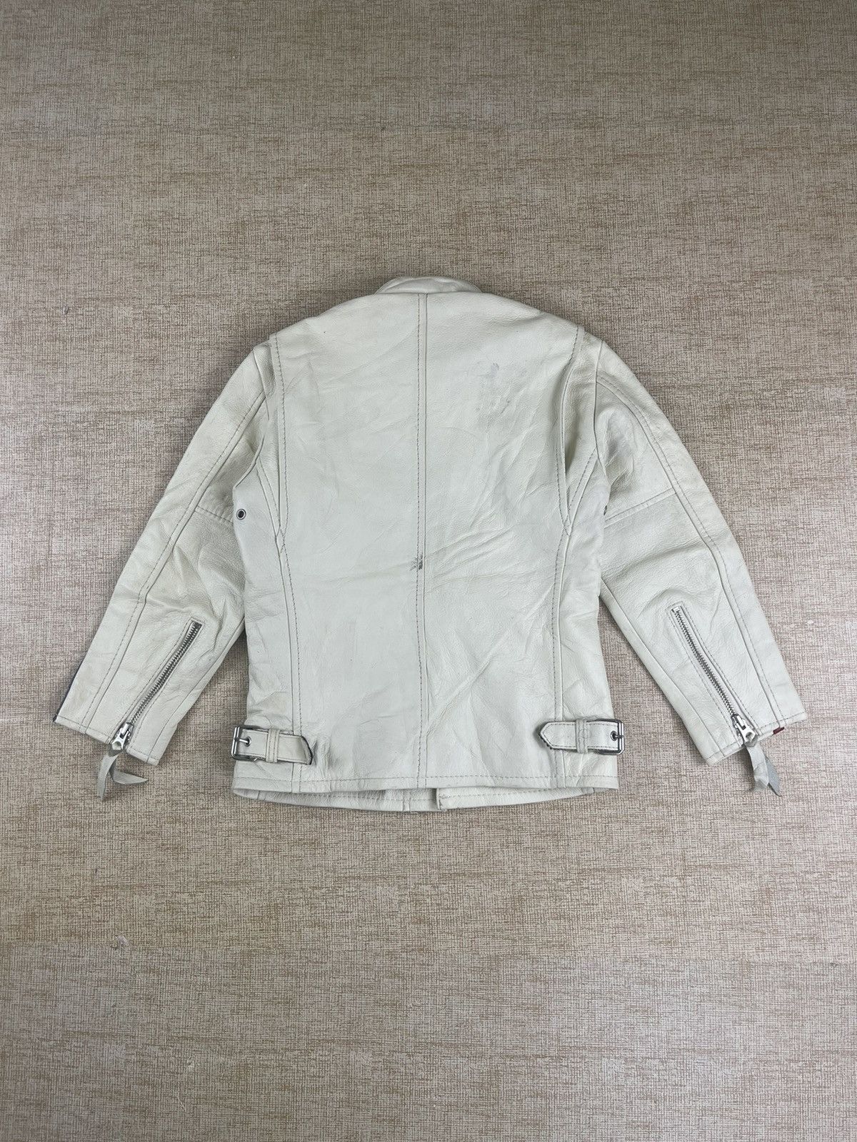 Schott × Vintage VINTAGE SCHOTT NYC Rider Leather Jacket For Kids Size US XXS / EU 40 - 5 Thumbnail