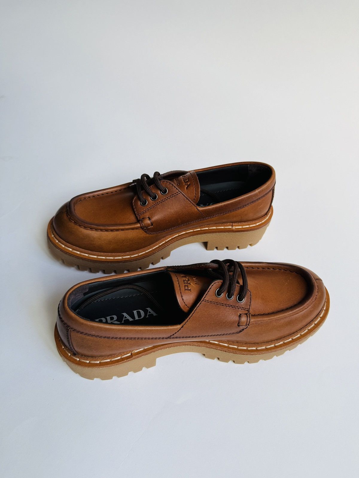 Prada Prada - St. Moritz leather loafers Size US 6.5 / EU 39-40 - 10 Thumbnail