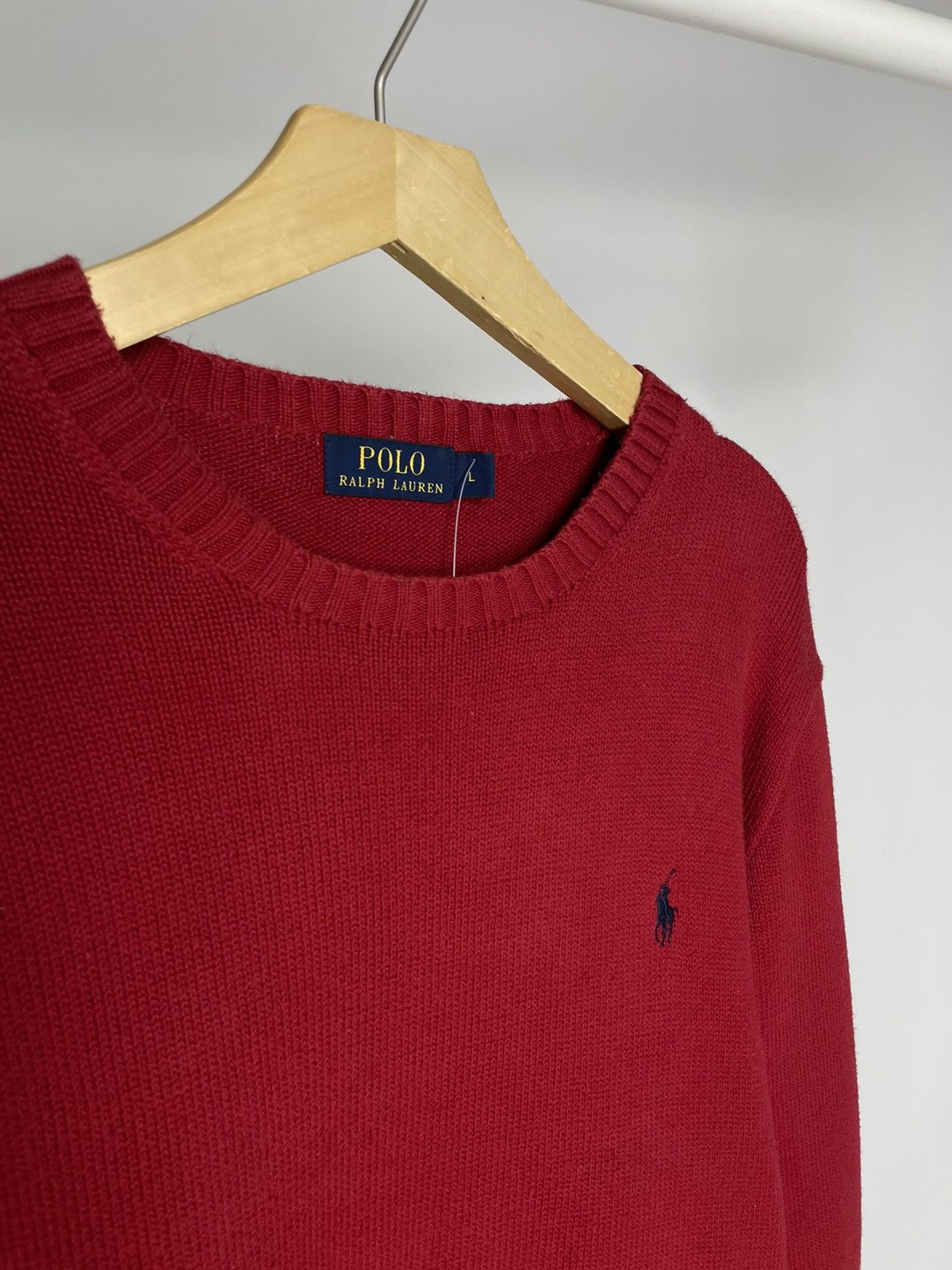 Polo Ralph Lauren Polo by Ralph Lauren ( Size M ) Vintage Red Knit Sweater Size US L / EU 52-54 / 3 - 5 Thumbnail