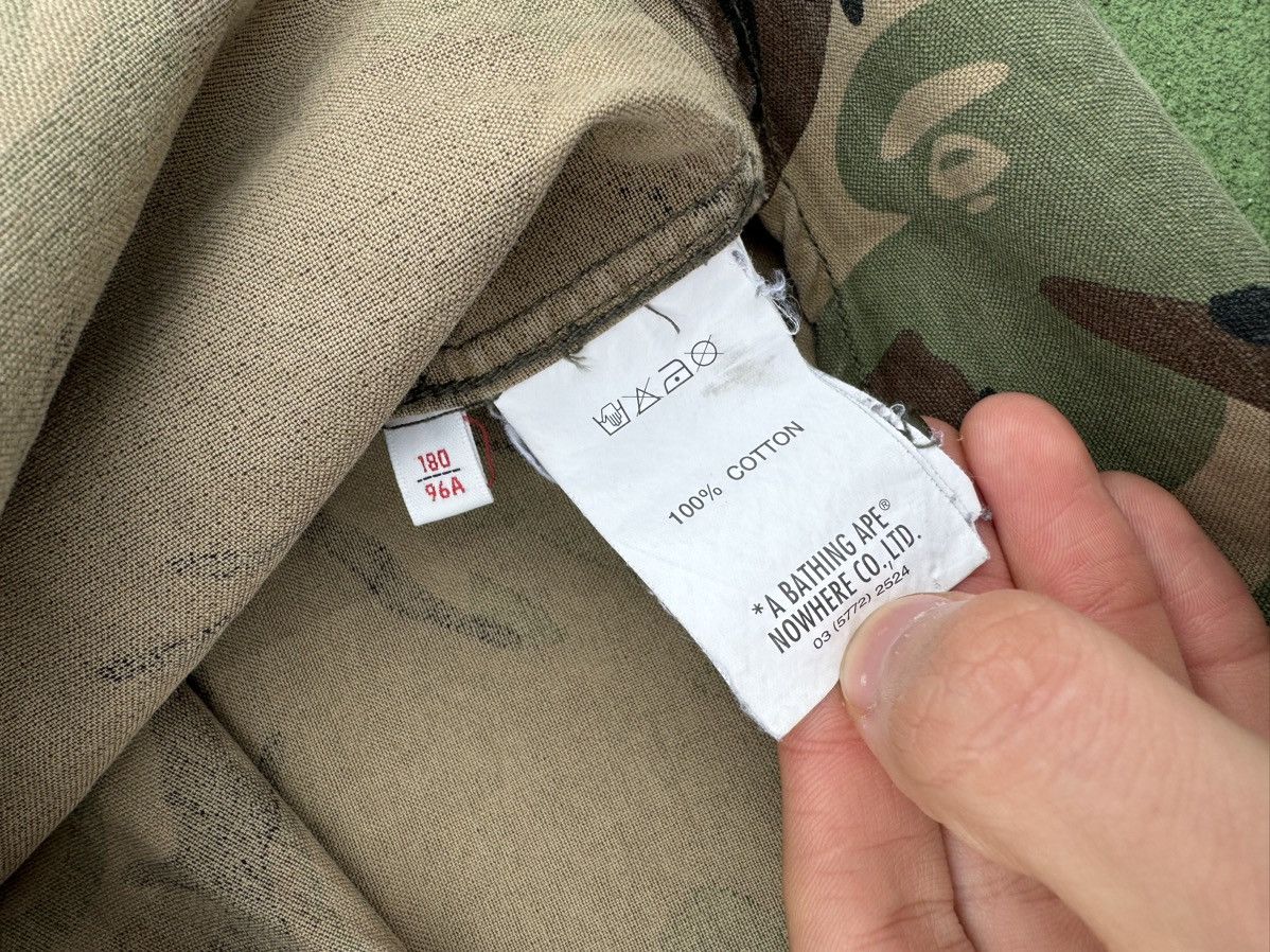 Aape A Bathing Ape Foot Soldier Patch Camo Button Up Shirt Size US L / EU 52-54 / 3 - 5 Thumbnail