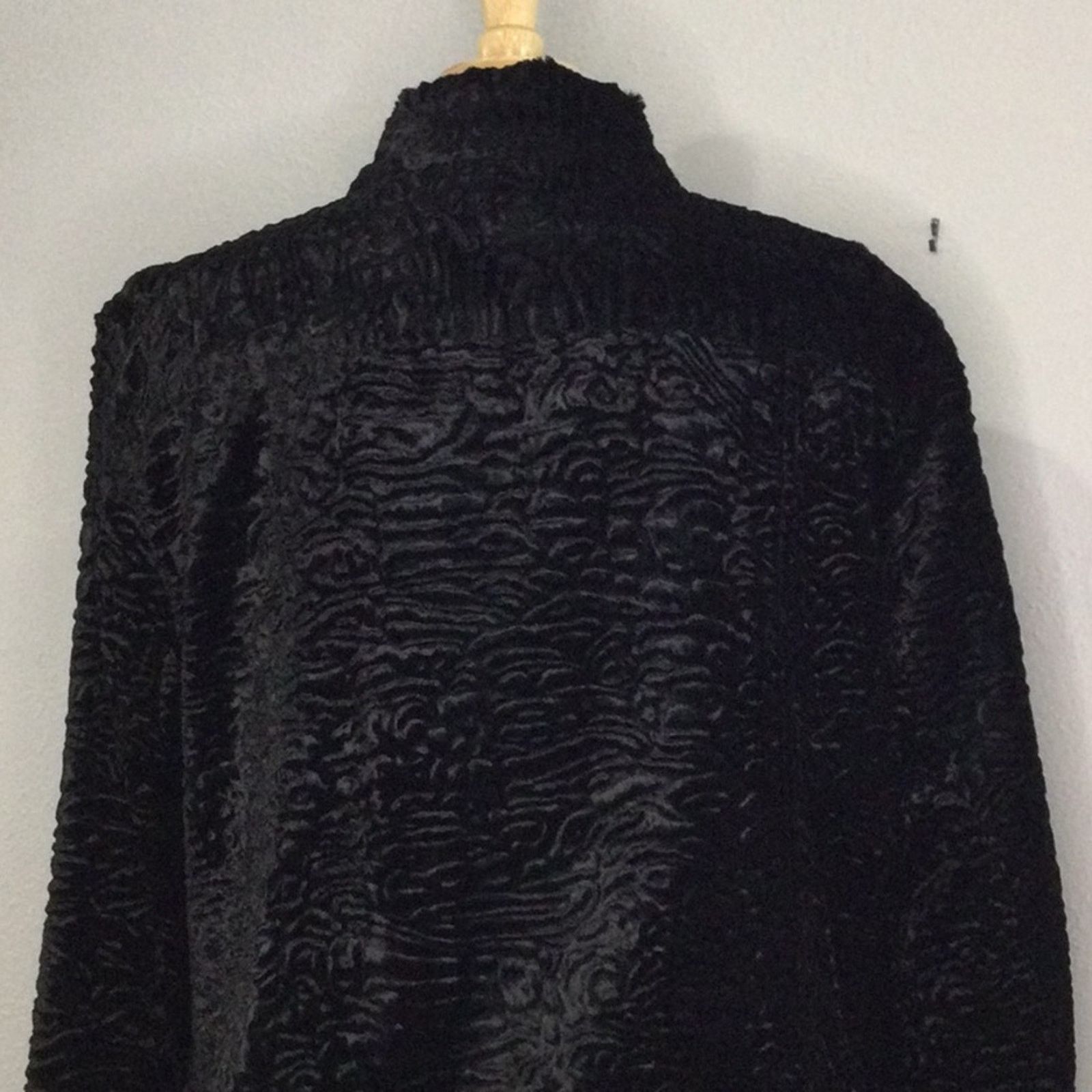 Chicos Chico's Design Vintage Black Velour Jacket Size 2/L/12 Size L / US 10 / IT 46 - 9 Thumbnail