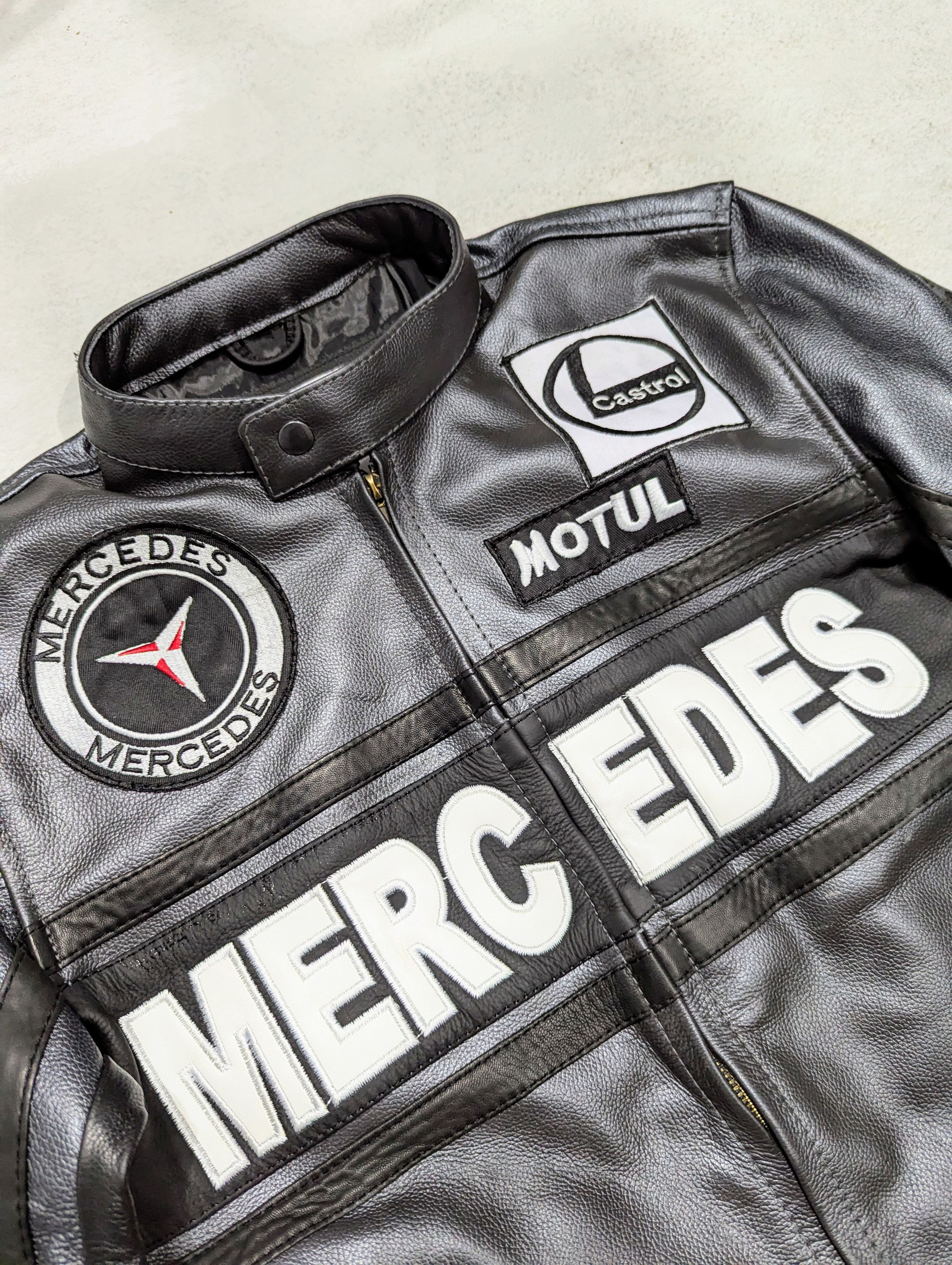 Mercedes-Benz 🔥 Mercedes 🔥 Benz LEATHER JACKET STREETWEAR Size US M / EU 48-50 / 2 - 5 Thumbnail